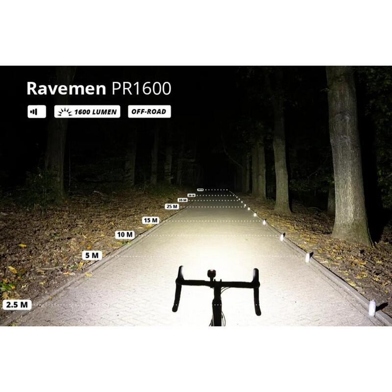 Ravemen LS30 combi verlichting set fiets koplamp PR1600+fiets achterlicht TR300