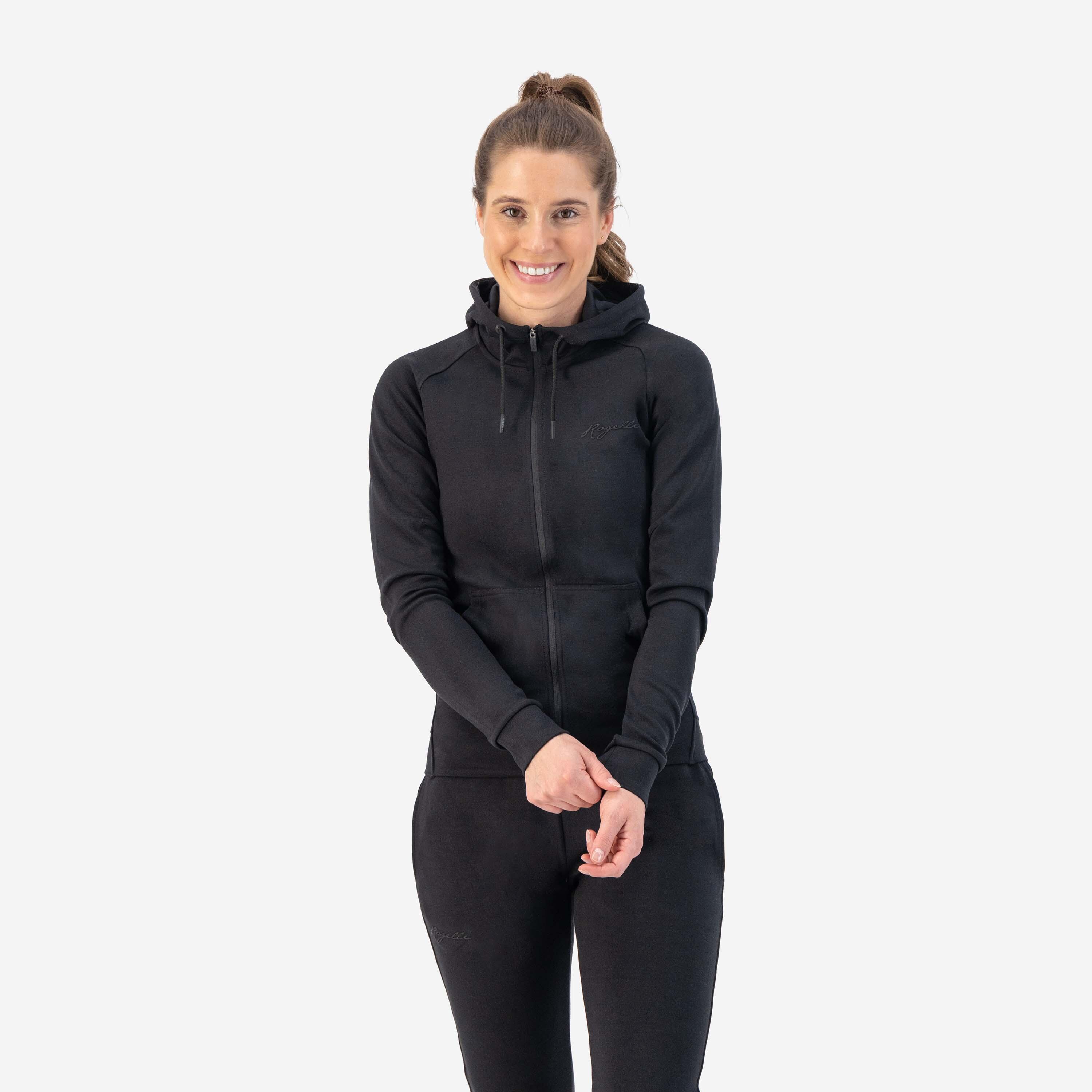 Rogelli - Hoodie Zippe Femme - Training Ii - Sweat-shirt - Noir - Decathlon