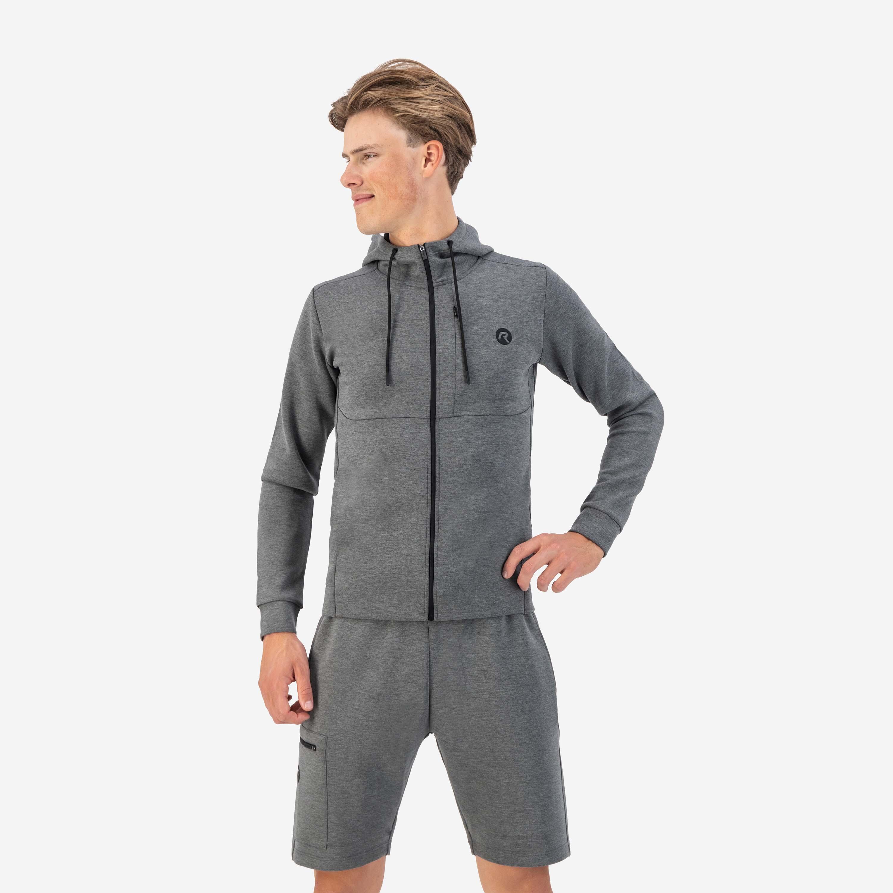 Rogelli - Hoodie Zippe Homme - Training Ii - Sweat-shirt - Gris - 52 2xl - Decathlon