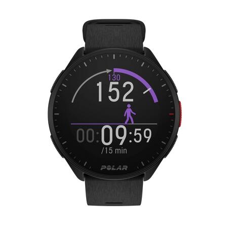 Pacer GPS Running Watch Unisex - Black