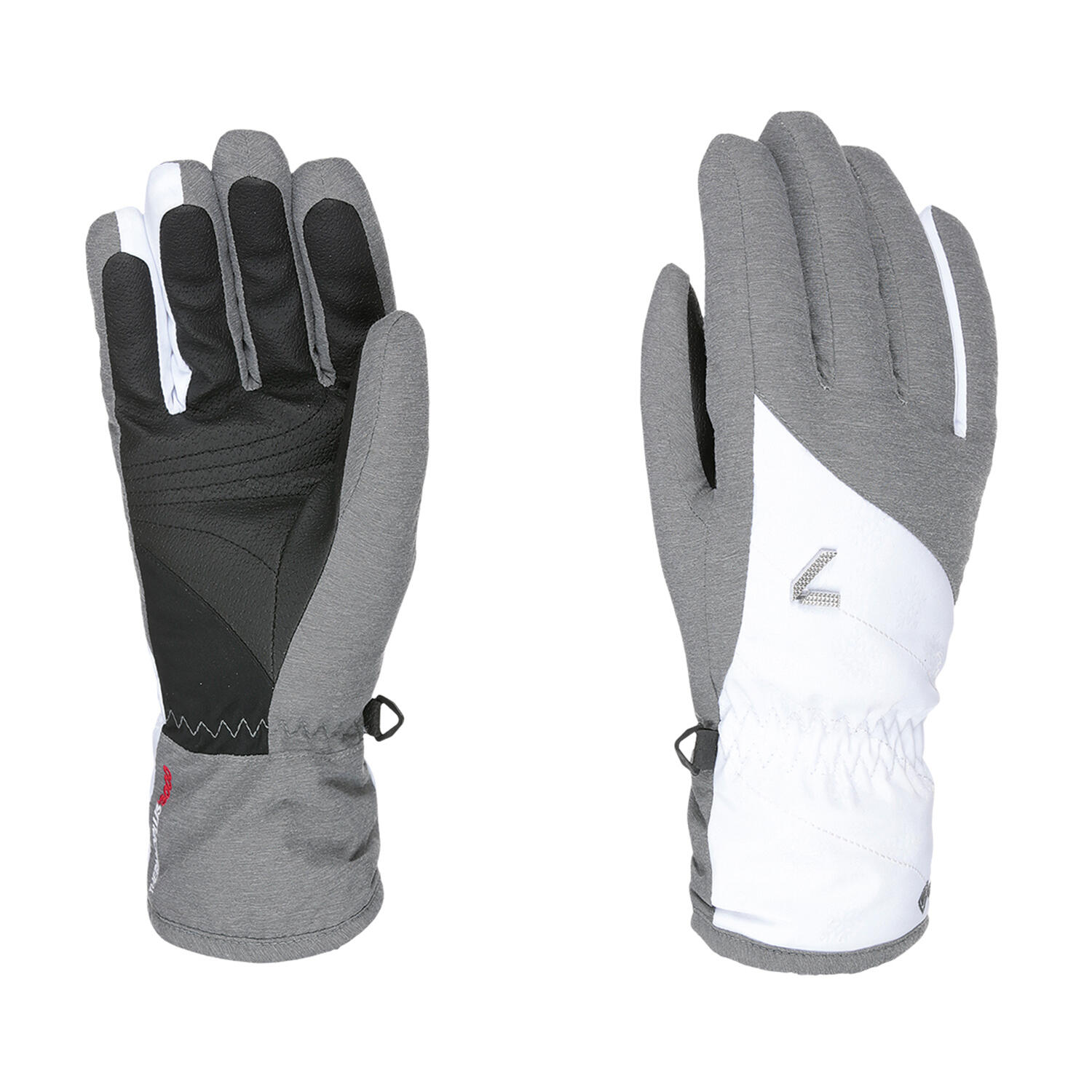Level - Gants De Ski/snow Astra W Gore-tex Grey Femme - Gants - Blanc|gris - 36 Xs - Decathlon