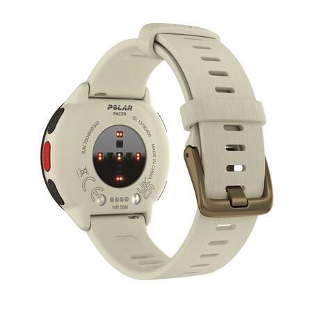 Pacer GPS Running Watch Unisex - White