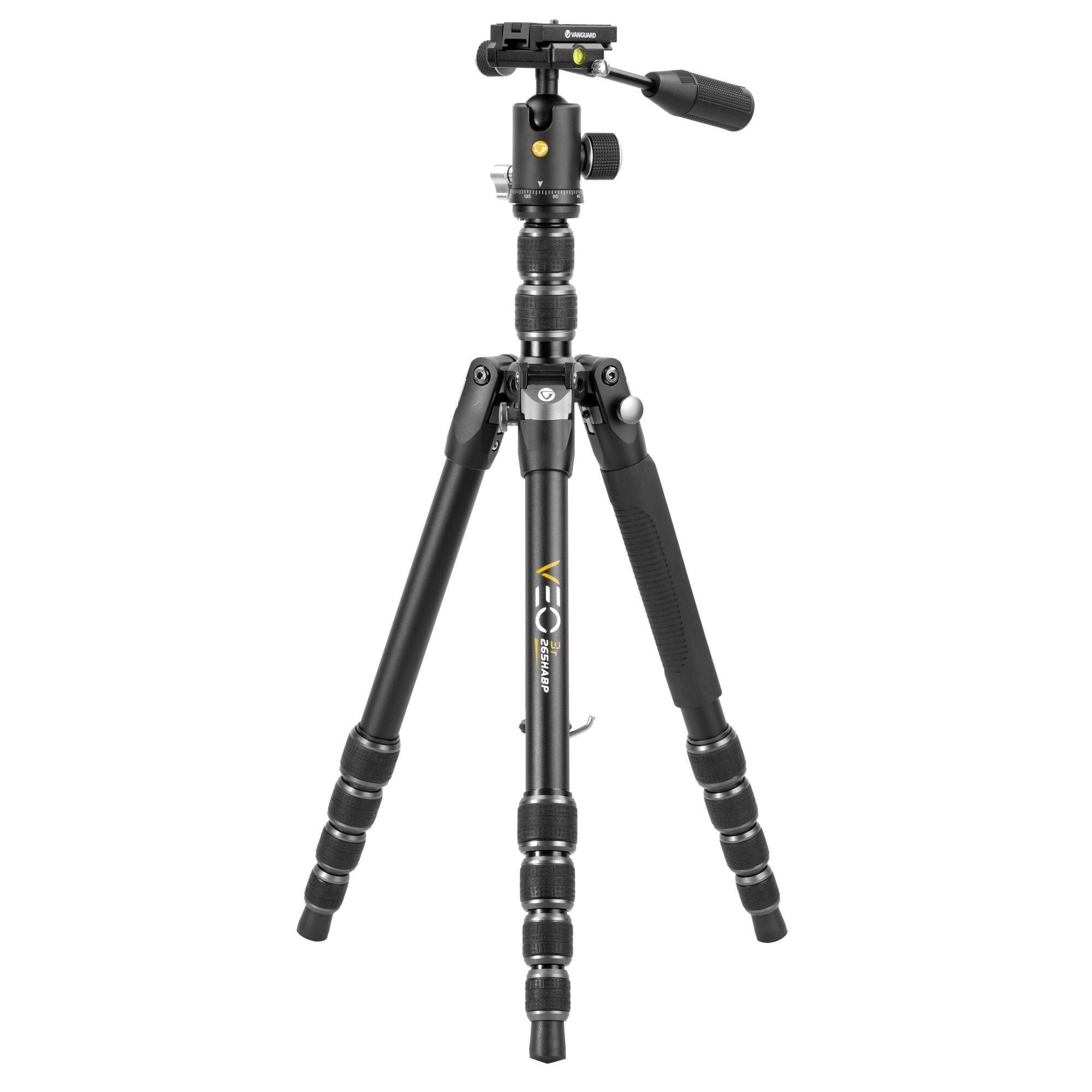 VEO 3T 265HABP Tall Aluminium Travel Tripod with Ball/Pan Head - 12kg Max Load 1/5