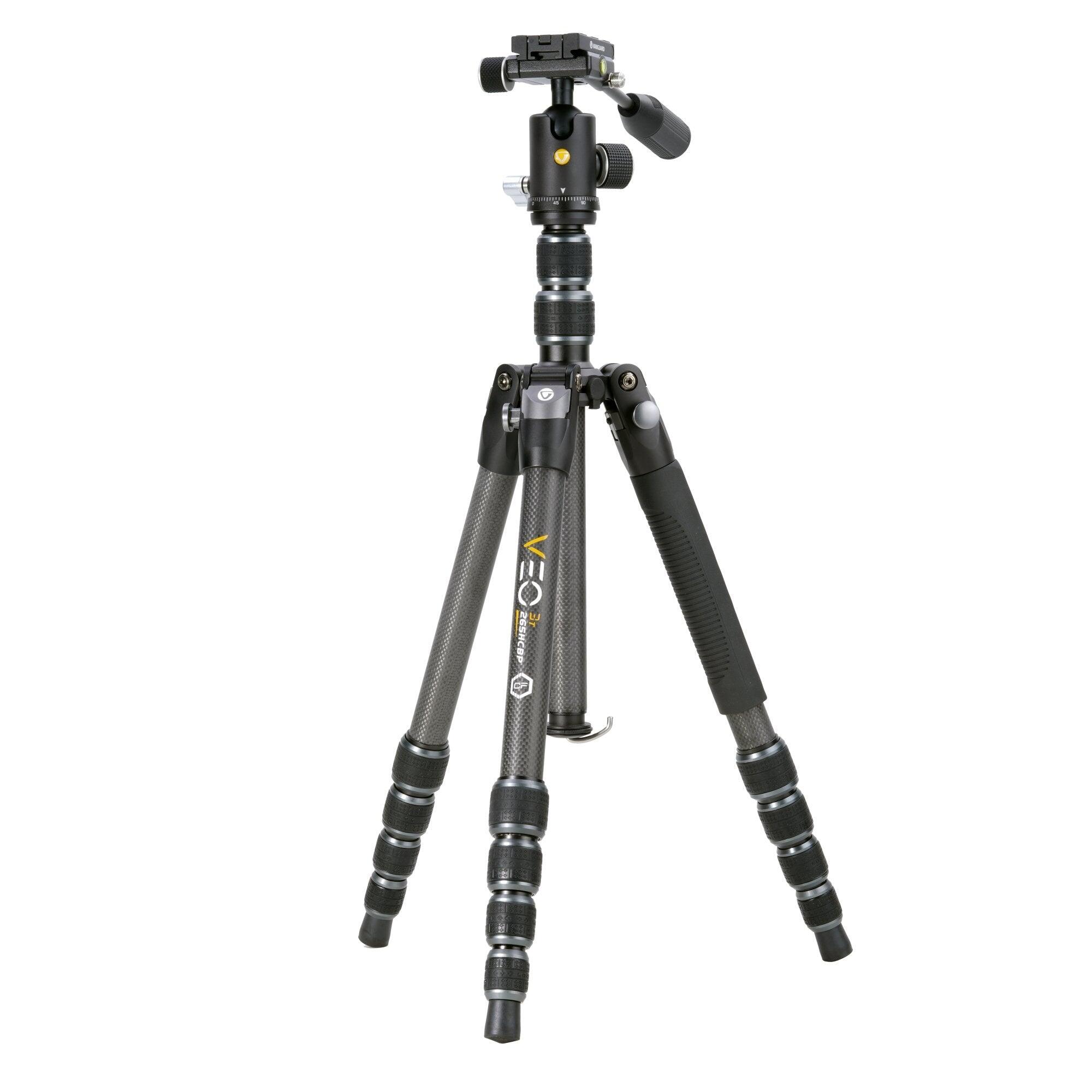 VEO 3T 265HCBP Tall Carbon Travel Tripod with Ball/Pan Head - 12kg Max Load 1/5