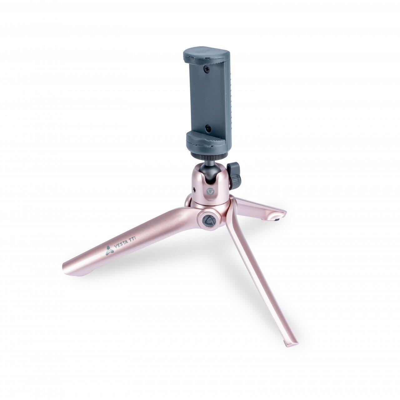 VANGUARD Mini-trípode cámara y móvil Vanguard Vesta TT1 ROSE