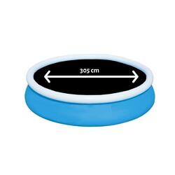 Piscine ronde Comfortpool Pro Tapis solaire ø297 cm - noir