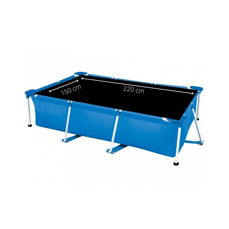 Piscine rectangulaire Comfortpool Pro Tapis solaire 215 x 145 cm - noir