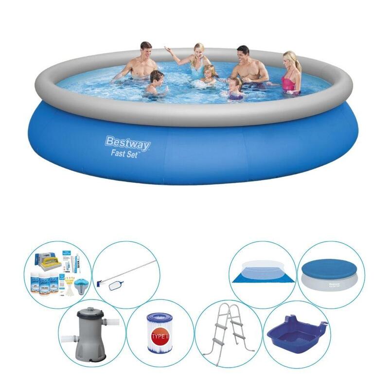 Swimmingpool Super Deal - Bestway Fast Set 457x84 cm Rund