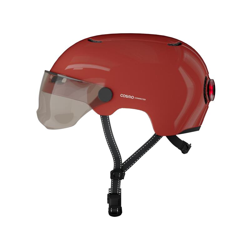 Cosmo Connected Fusion pure – casco inteligente bicicletas y patinetes tamaño adultos hombres mujeres luces freno conectado