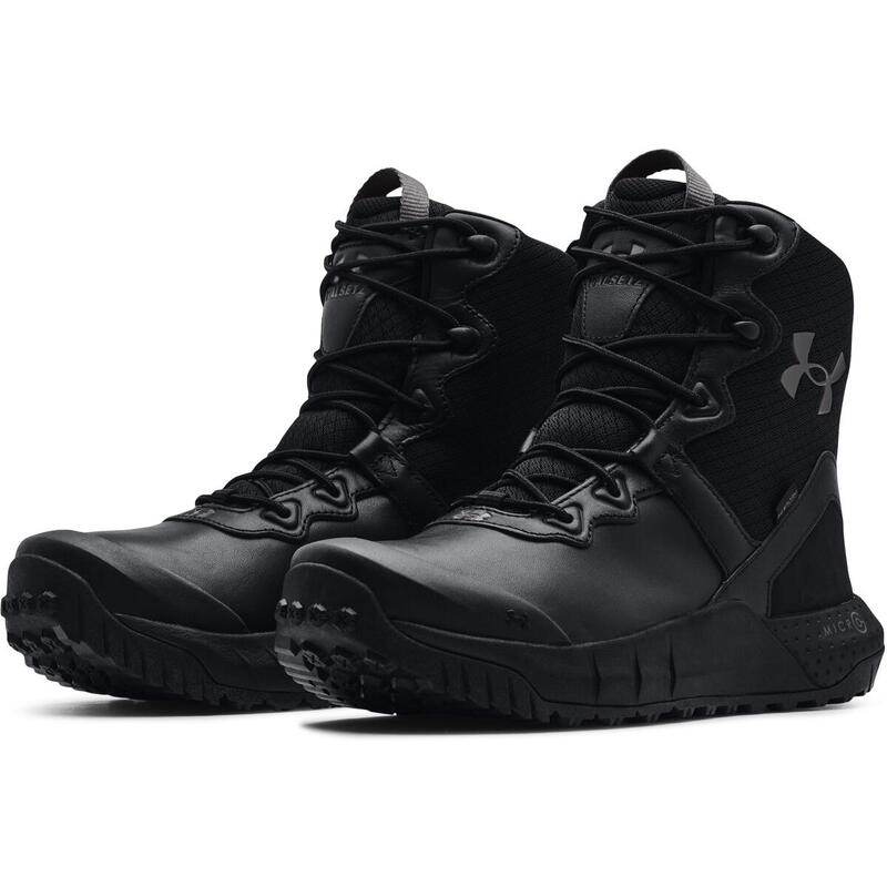 Bakancs Under Armour Micro G Valsetz Leather Waterproof, Fekete, Férfiak