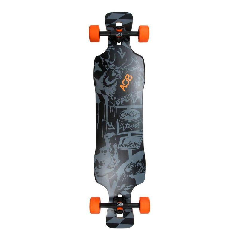 Skateboarden  Longboard  38.5 Zoll  Black Shot