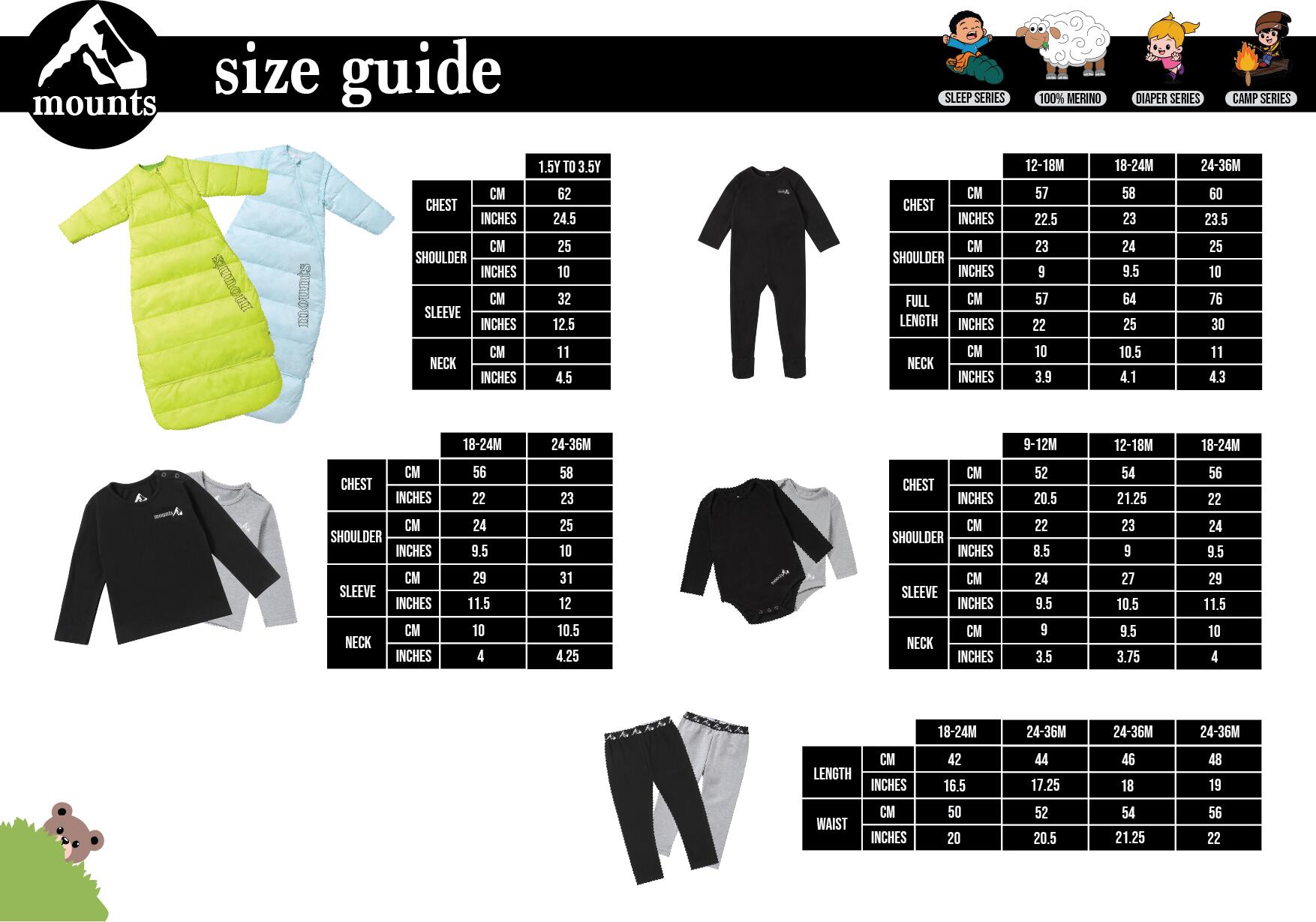 TODDLER COTTON Thermal Shirt - SKI/ HIKE/ CAMP - BLACK 4/4