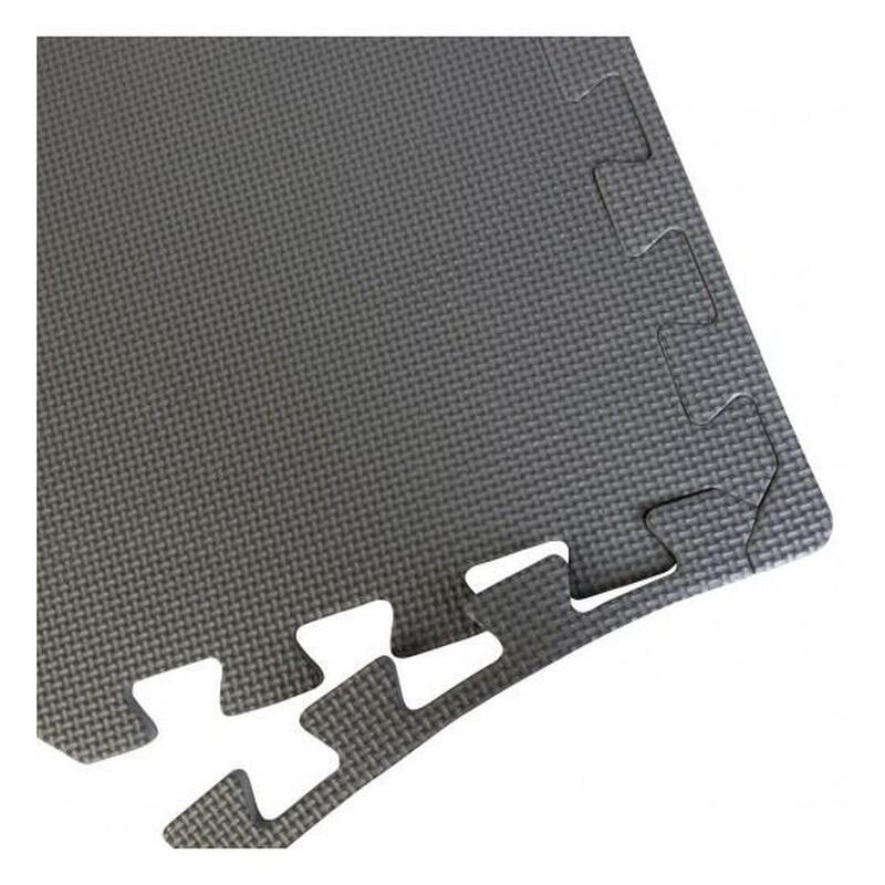 Protector de suelo gris antideslizante 9 piezas de 50x50 cm y 8 mm espesor