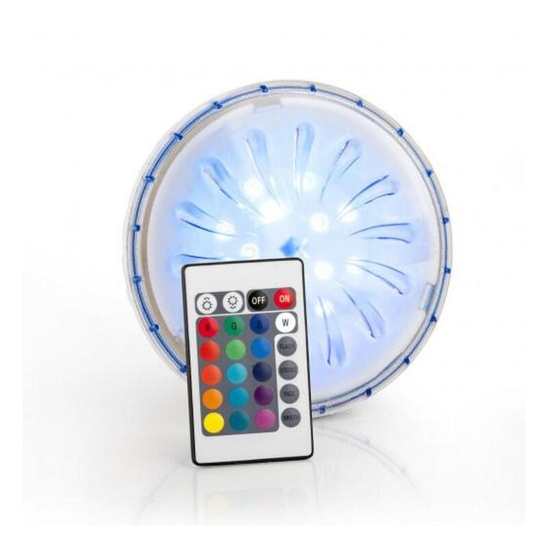 LED color (15 colores + blanco) de bajo consumo con imán + mando para piscinas