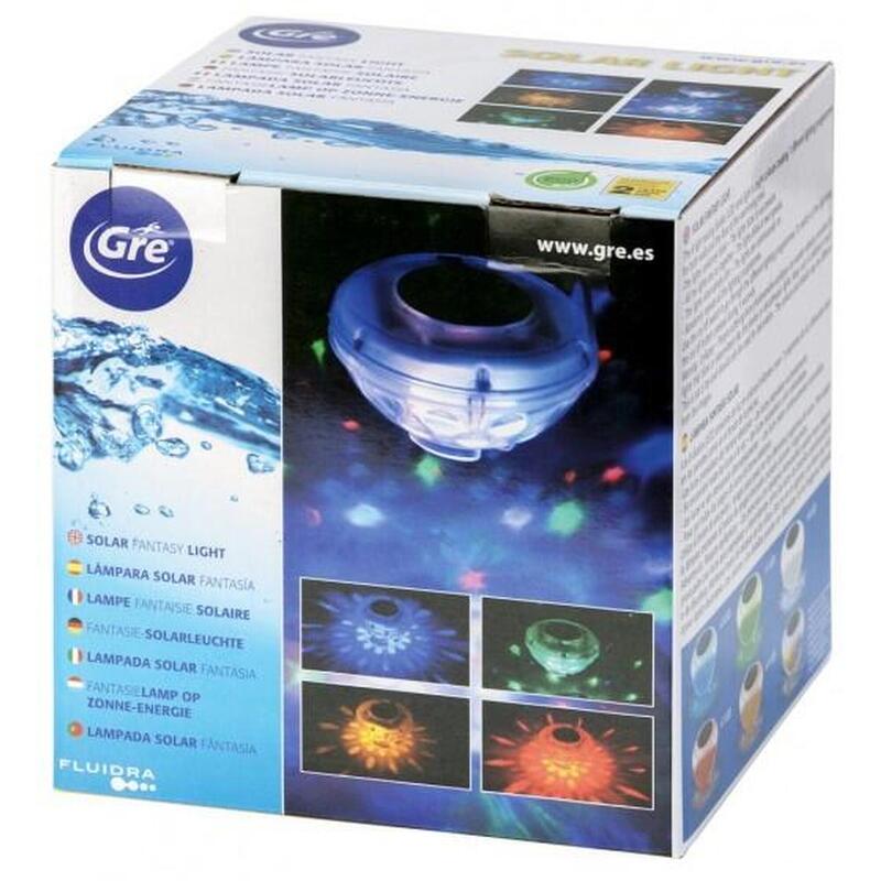 Lámpara fantasía flotante solar con pilas recargables blanco y de colores