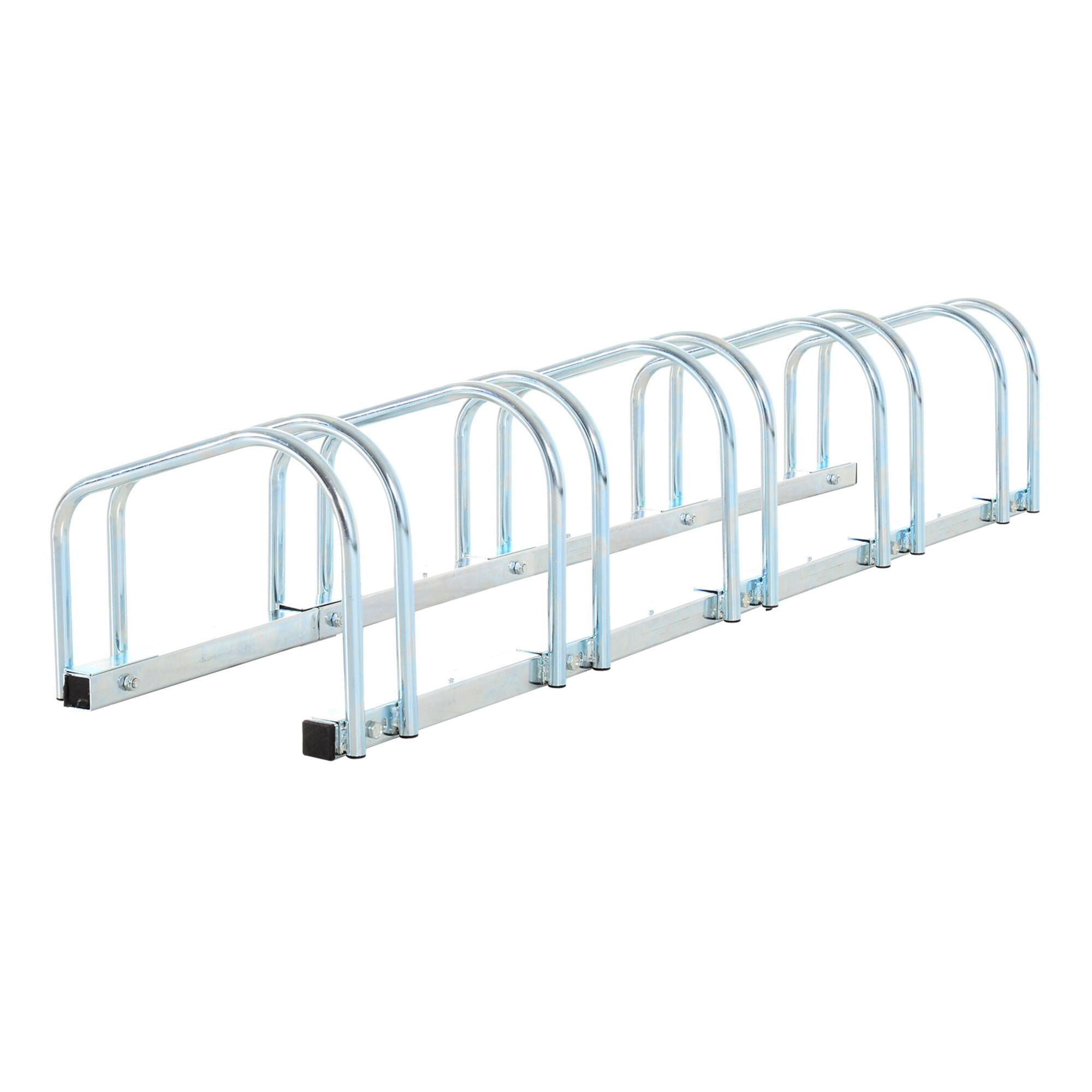 Suporte para Bicicletas HOMCOM 145x33x27cm Prata
