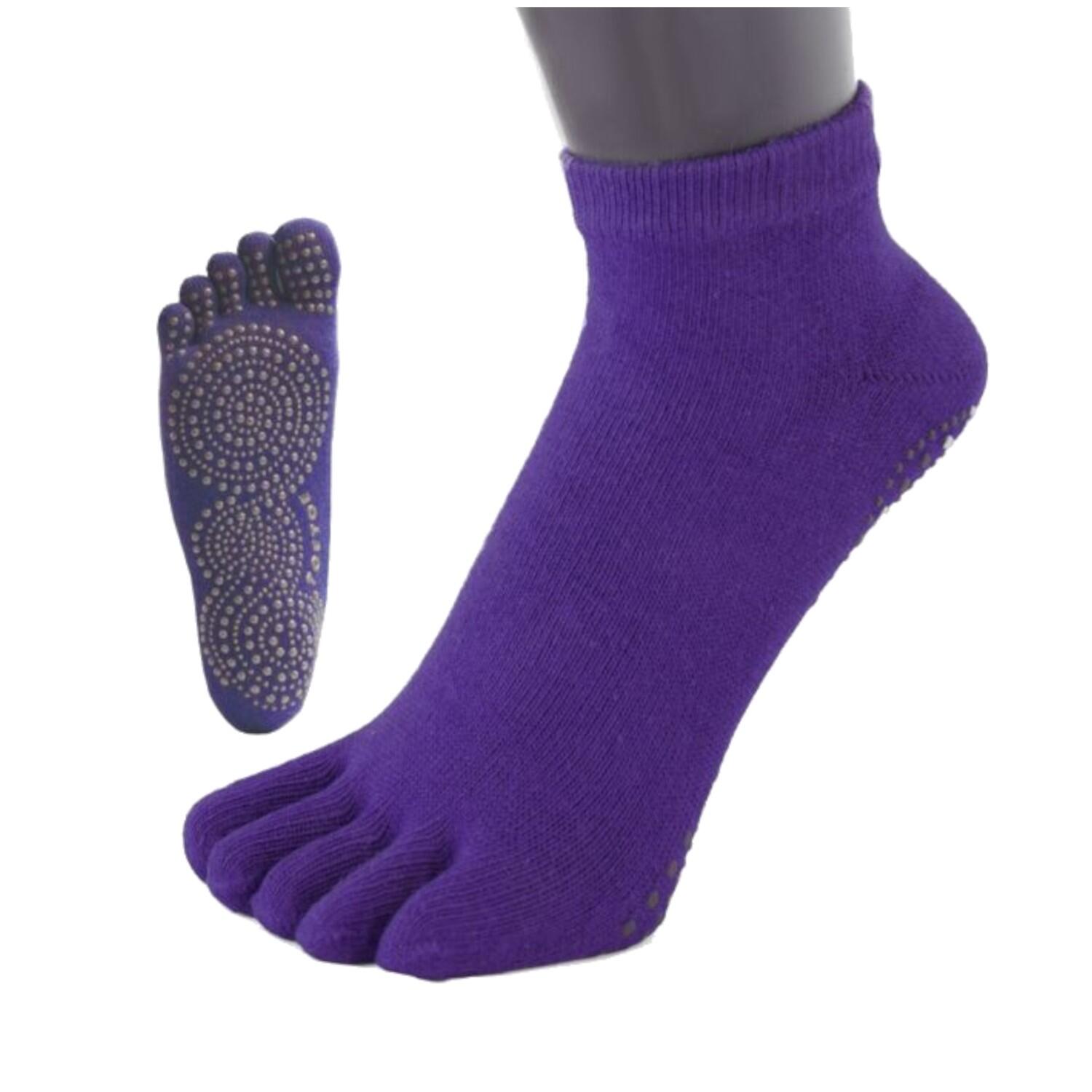 TOETOE TOETOE Yoga & Pilates Grip Enkel teensokken - Paars