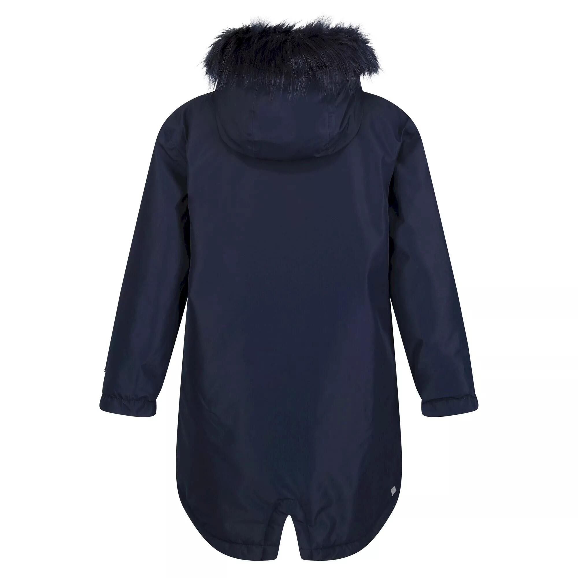 Childrens/Kids Adelyn Waterproof Parka (Navy) 2/5