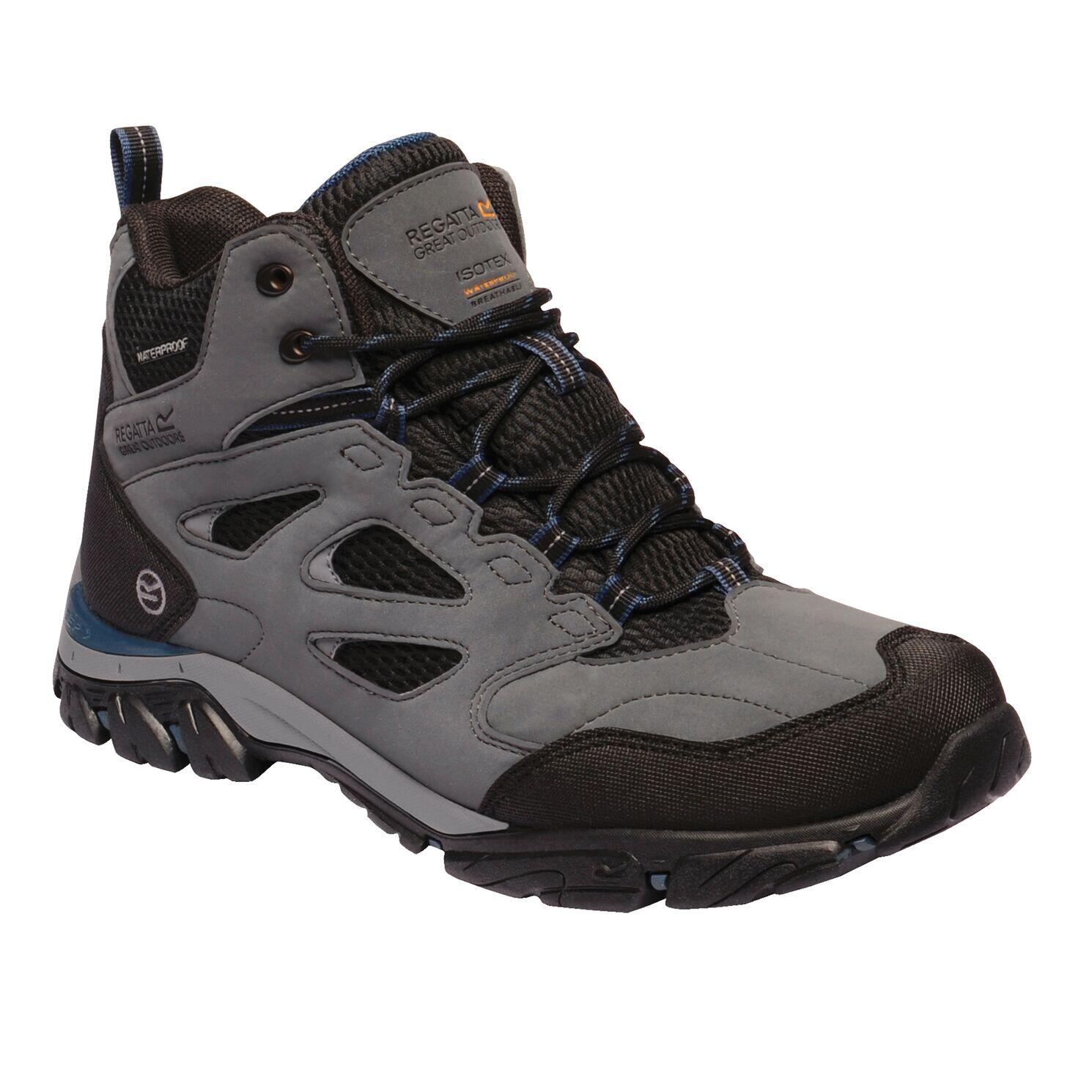 Mens Holcombe IEP Mid Hiking Boots (Black/Granite) 4/5