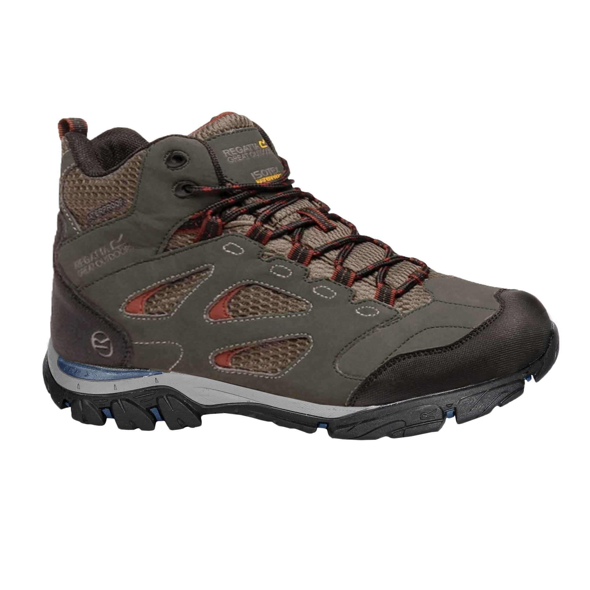 Mens Holcombe IEP Mid Hiking Boots (Black/Granite) 2/5