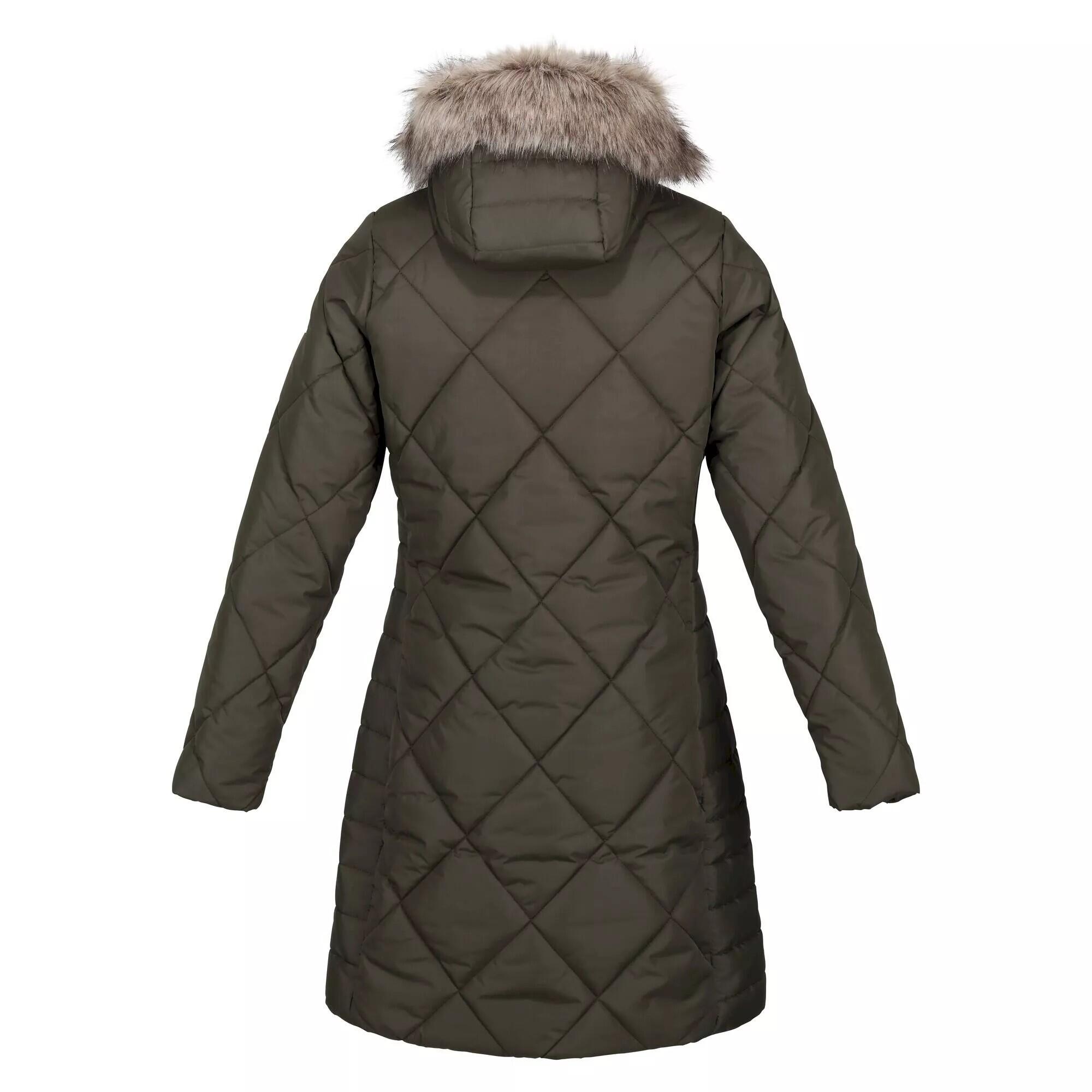 Womens/Ladies Fritha II Insulated Parka (Dark Khaki) 2/4