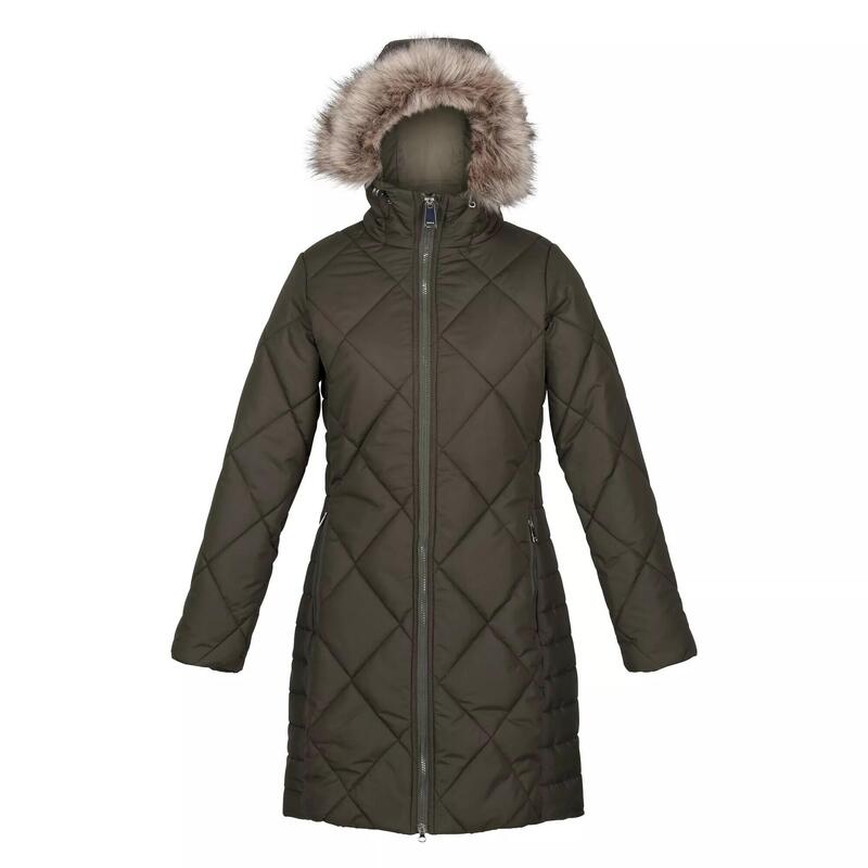 "Fritha II" Parka für Damen Dunkel-Khaki