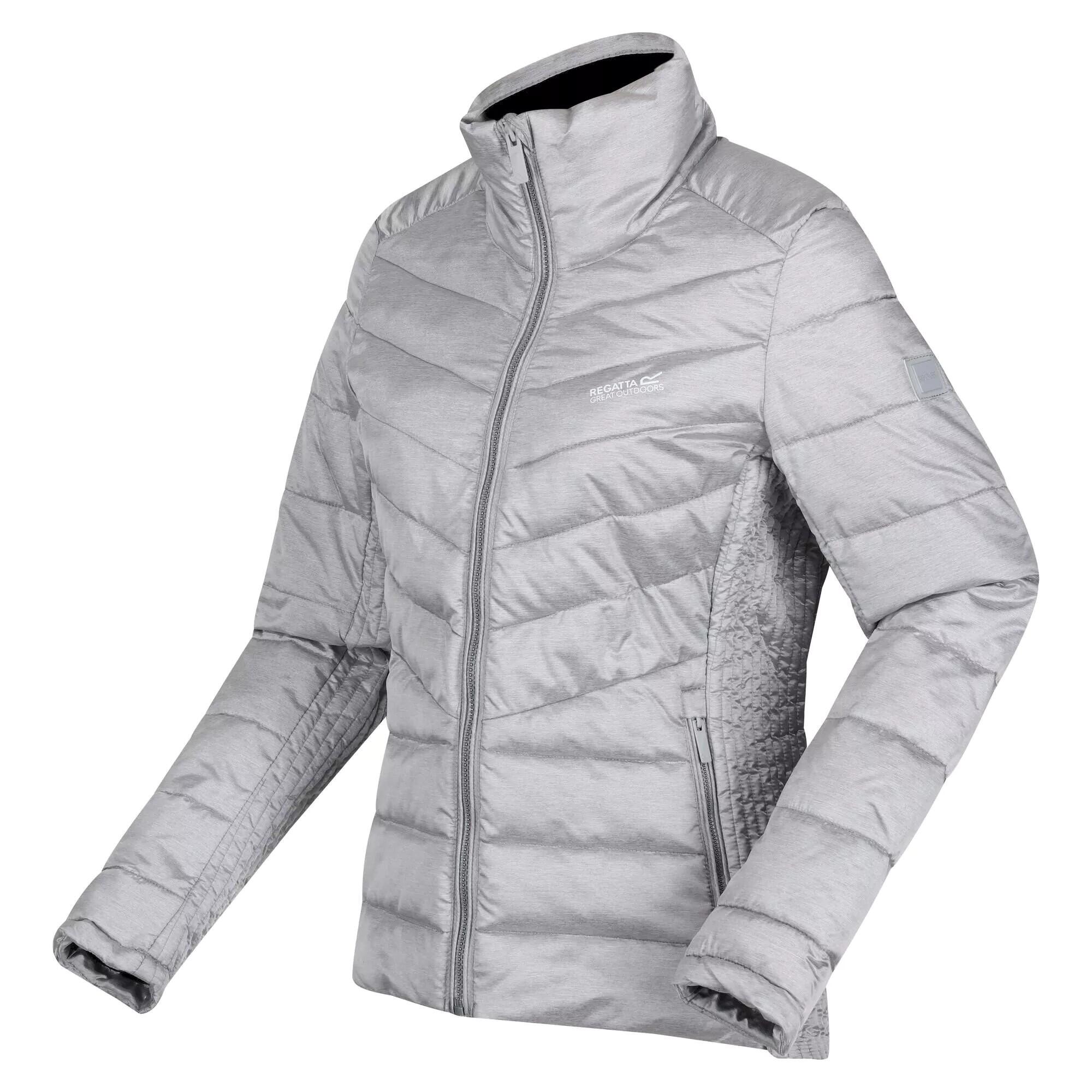 Womens/Ladies Keava II Puffer Jacket (Silver) 3/5