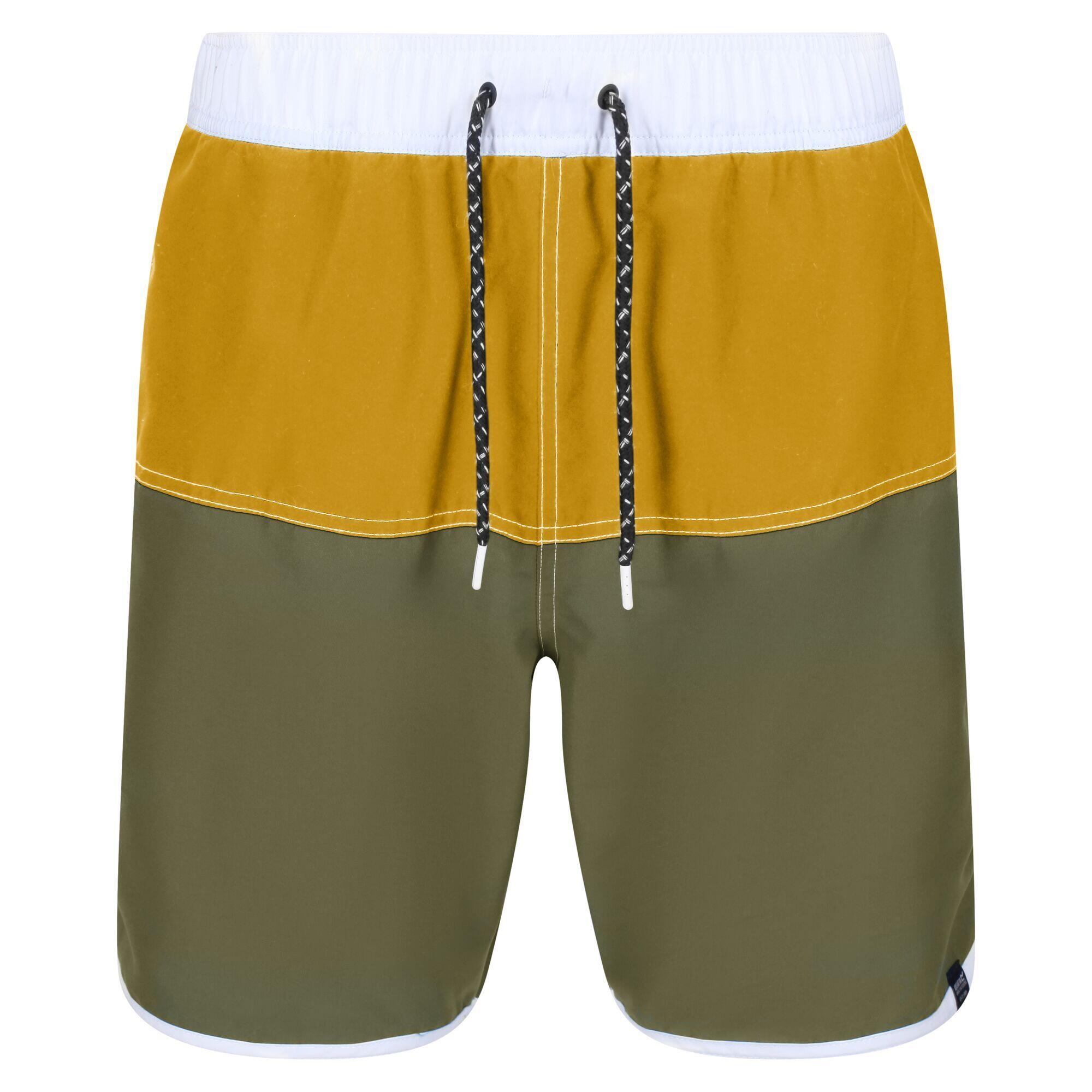 Mens Benicio Swim Shorts (Capulet/Yellow) 1/5