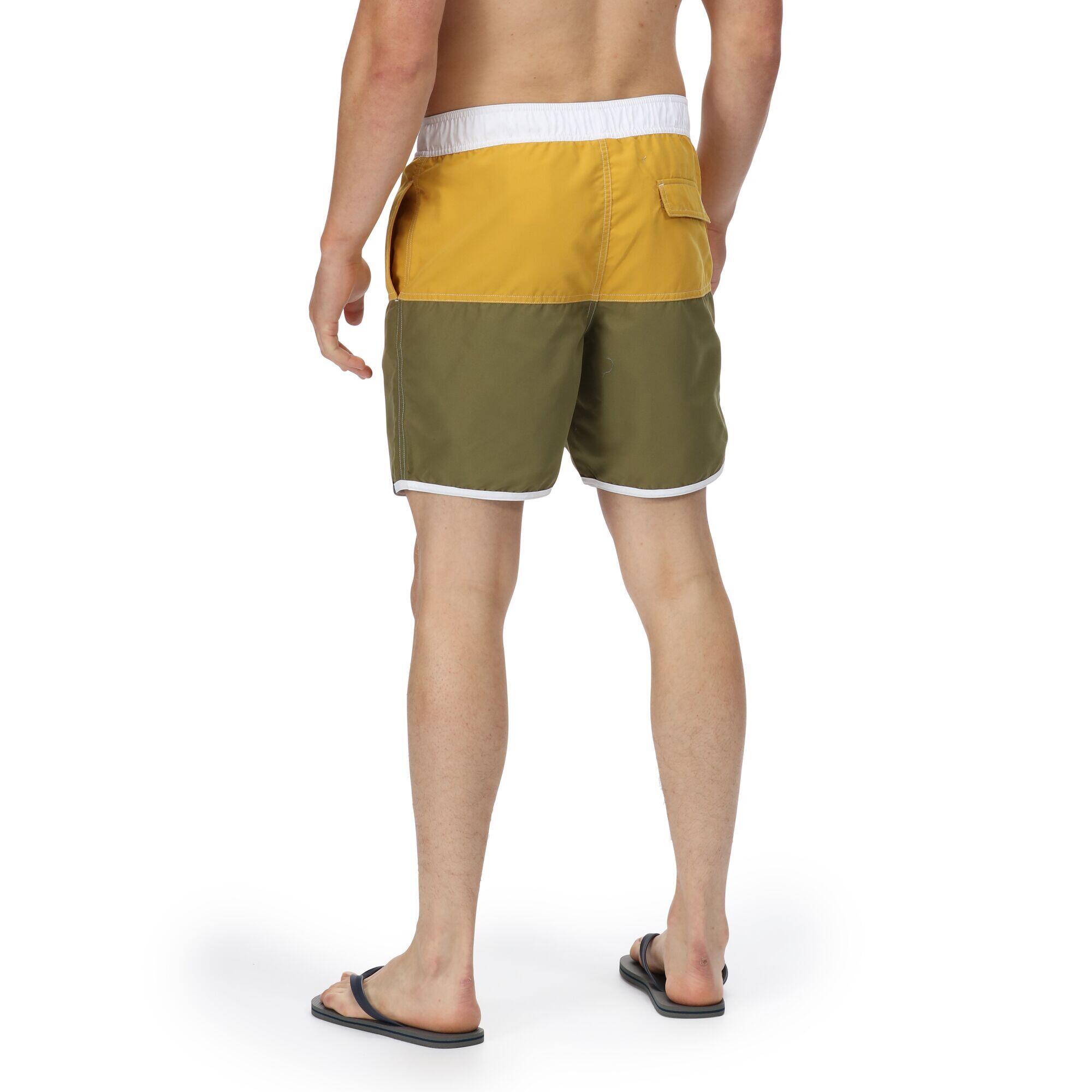 Mens Benicio Swim Shorts (Capulet/Yellow) 4/5