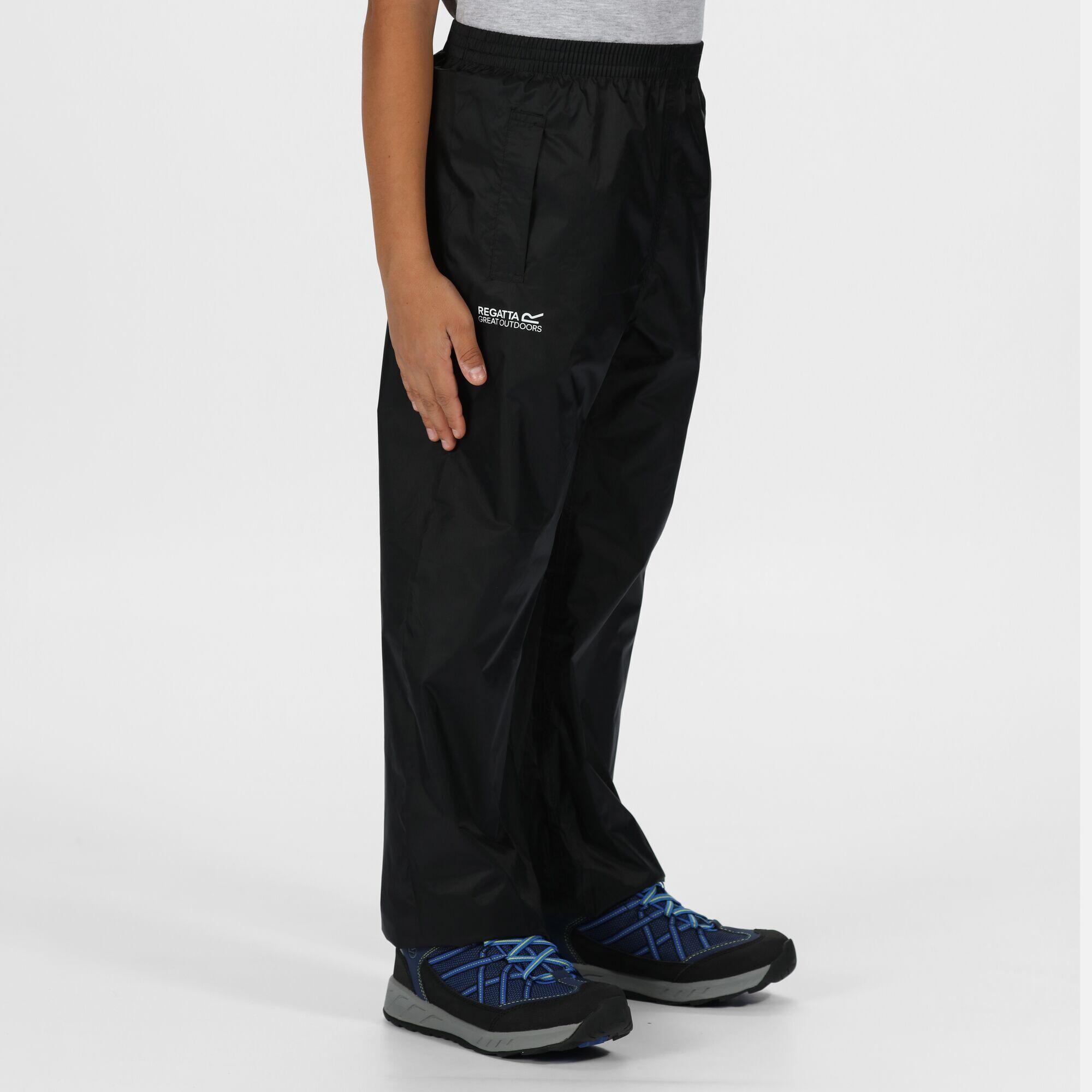 Great Outdoors Kids Boys Adventure Tech Pack It Waterproof Overtrousers (Black) 3/5