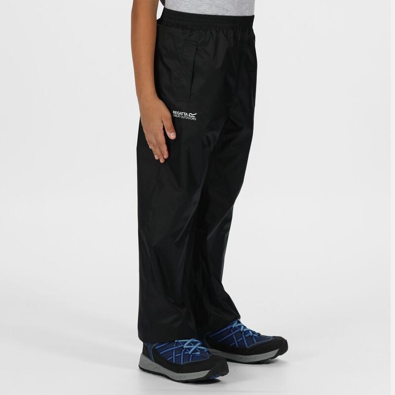 Great Outdoors Copri Pantaloni Impermeabili Bambino Regatta Pack It Nero