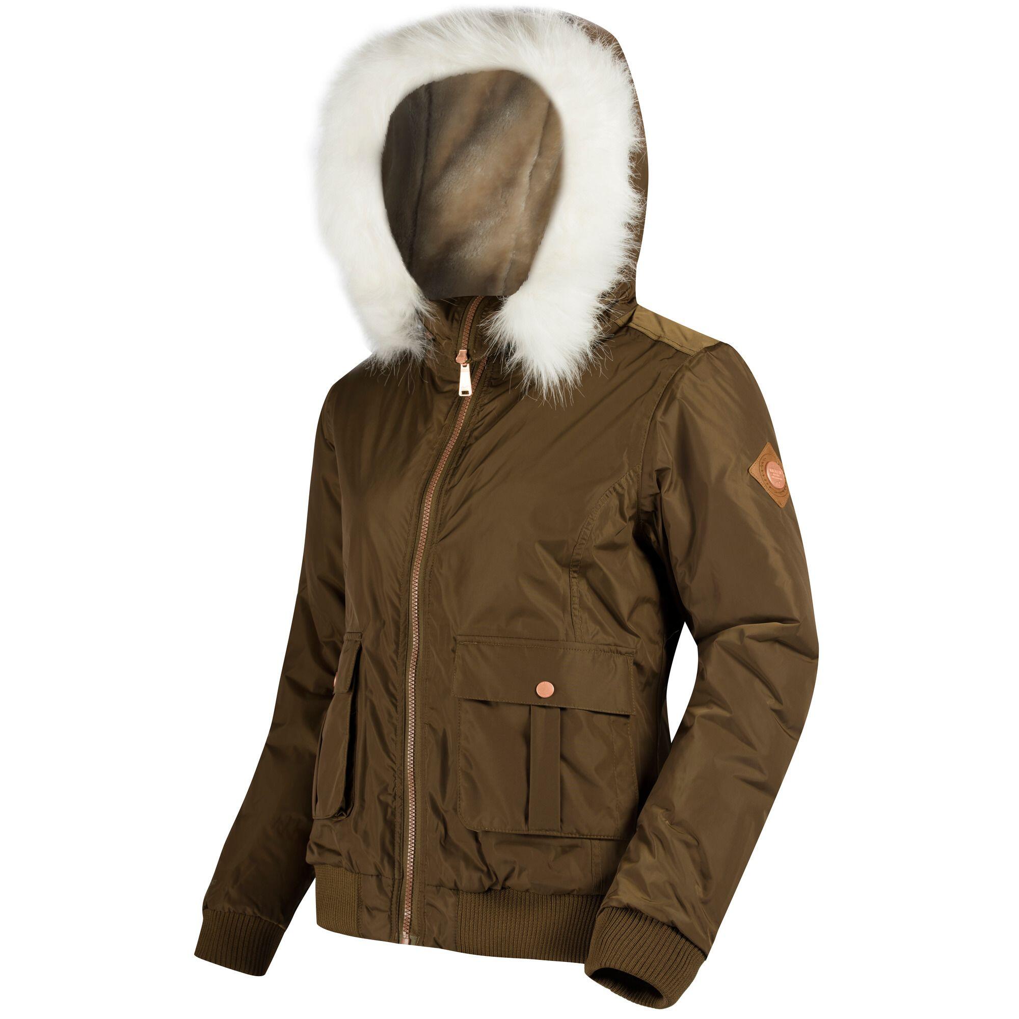 BERDINE Women's aviator jacket (Khaki green)