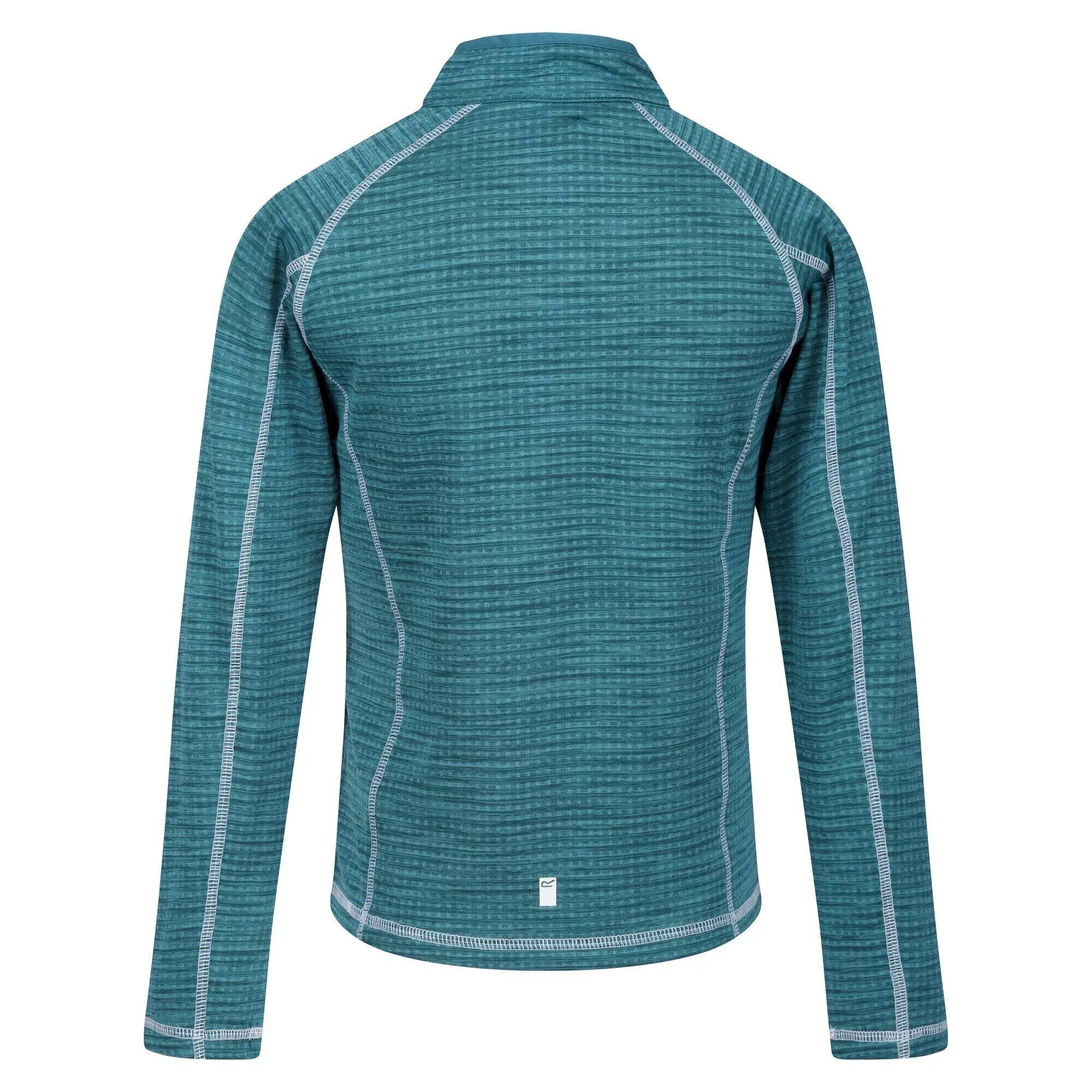 Childrens/Kids Berley Half Zip Long Sleeved Top (Pagoda Blue) 2/5