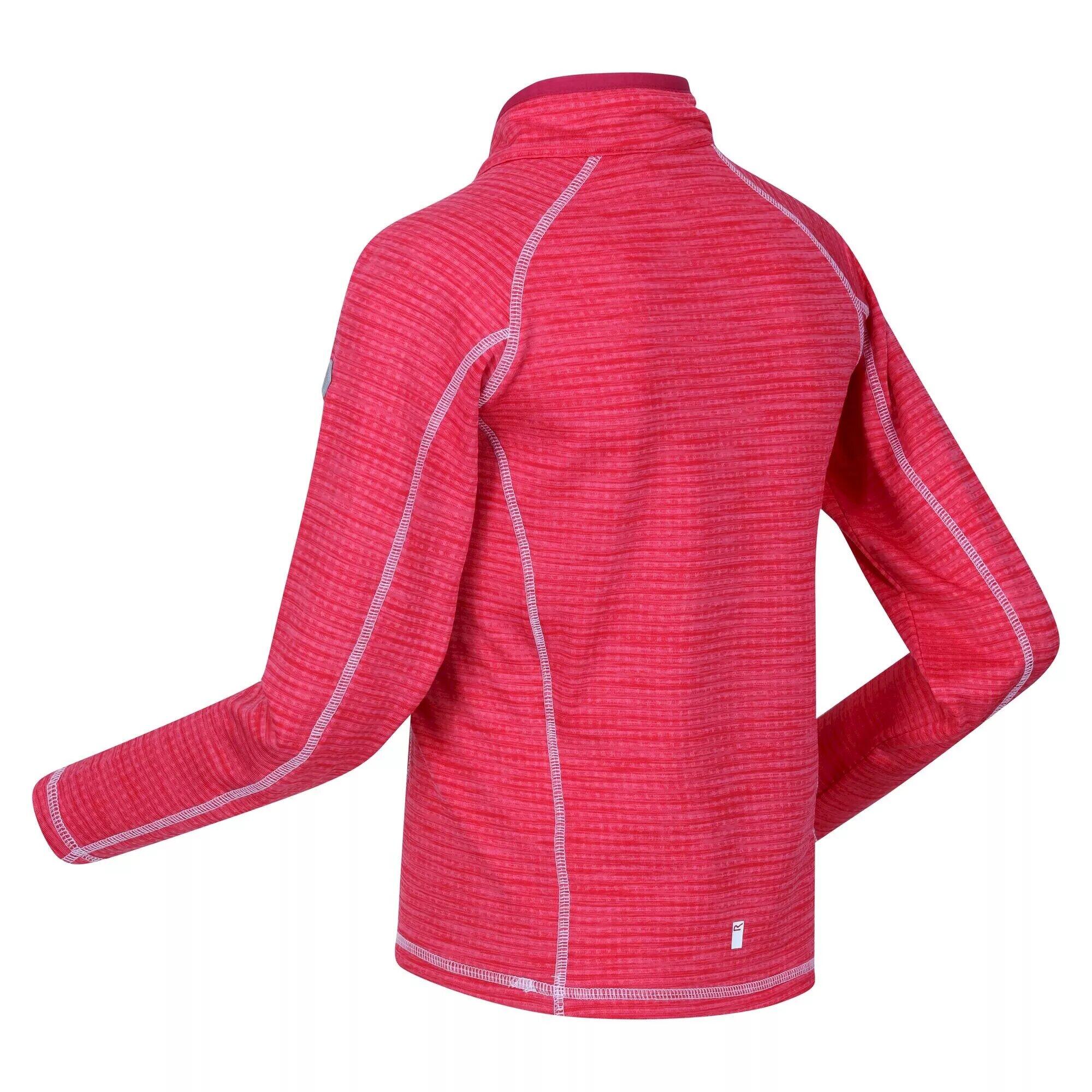 Childrens/Kids Berley Half Zip Long Sleeved Top (Pink Potion) 3/4