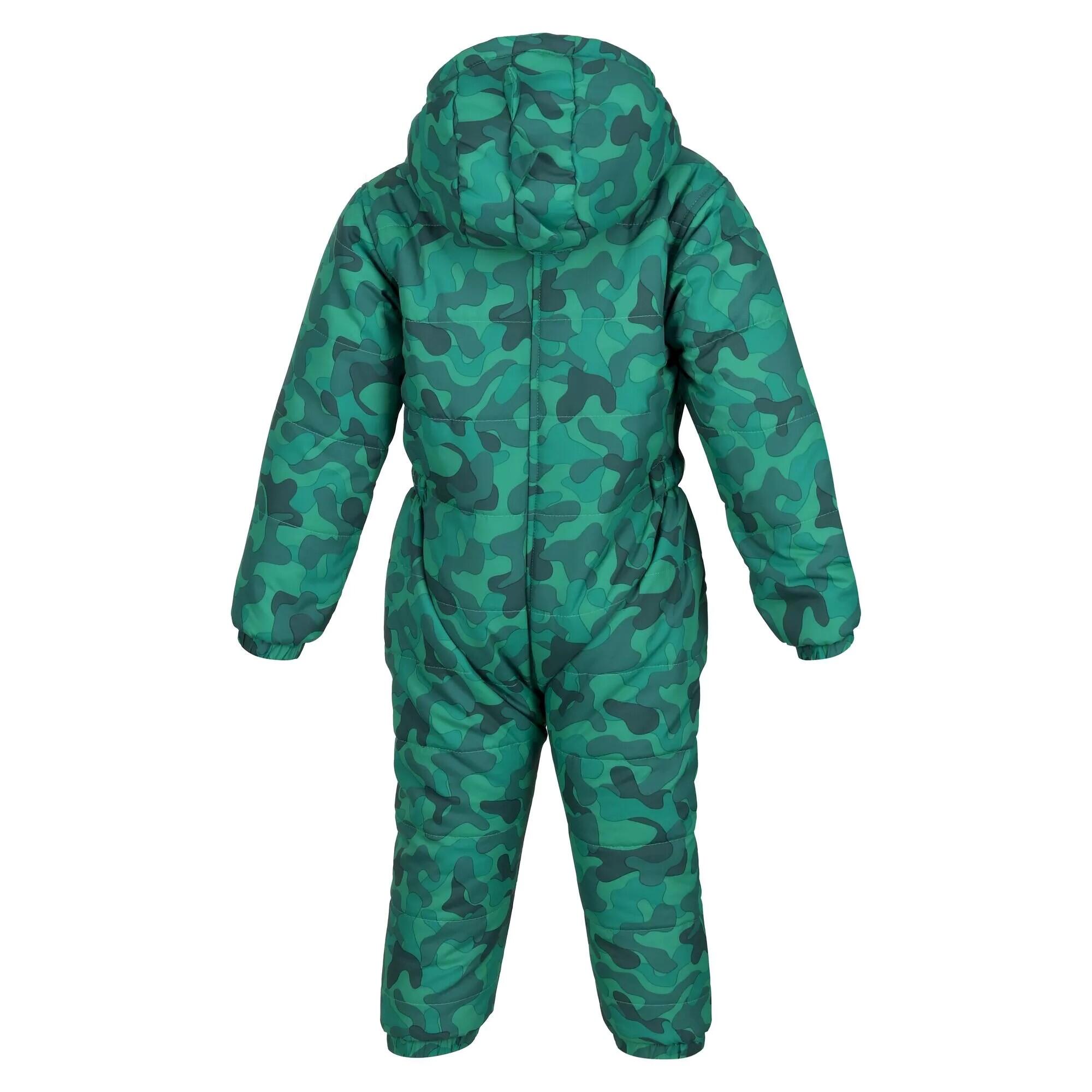 Childrens/Kids Penrose Camo Puddle Suit (Jellybean Green) 2/5