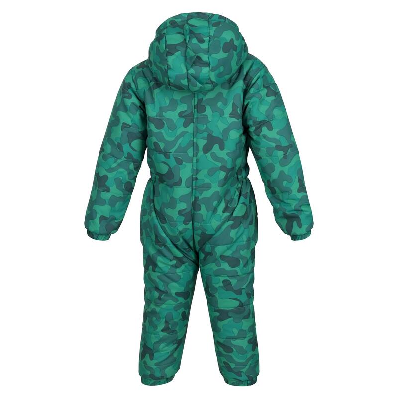 Tuta Da Pioggia Camo Bambini Regatta Penrose Jellybean Green