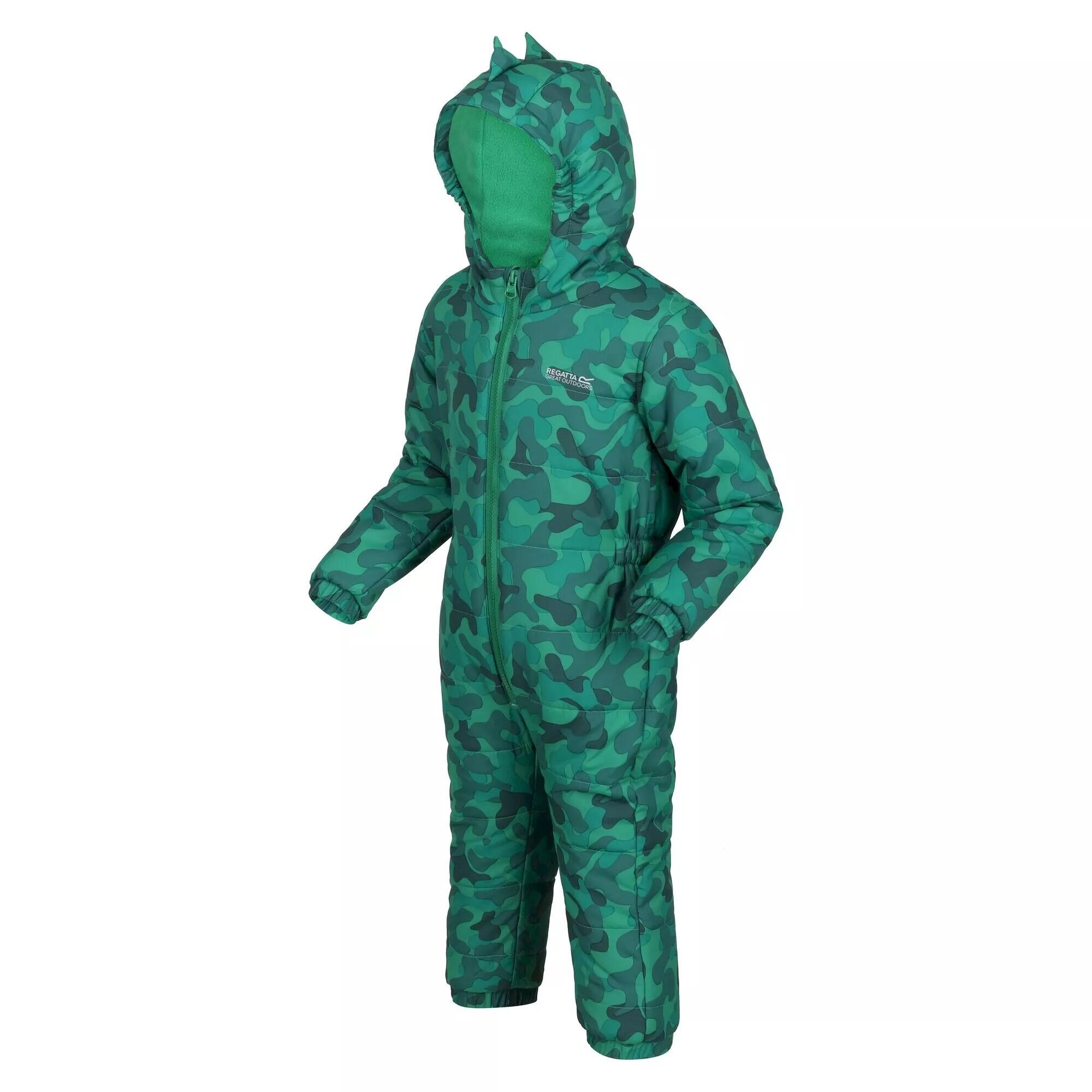 Childrens/Kids Penrose Camo Puddle Suit (Jellybean Green) 3/5