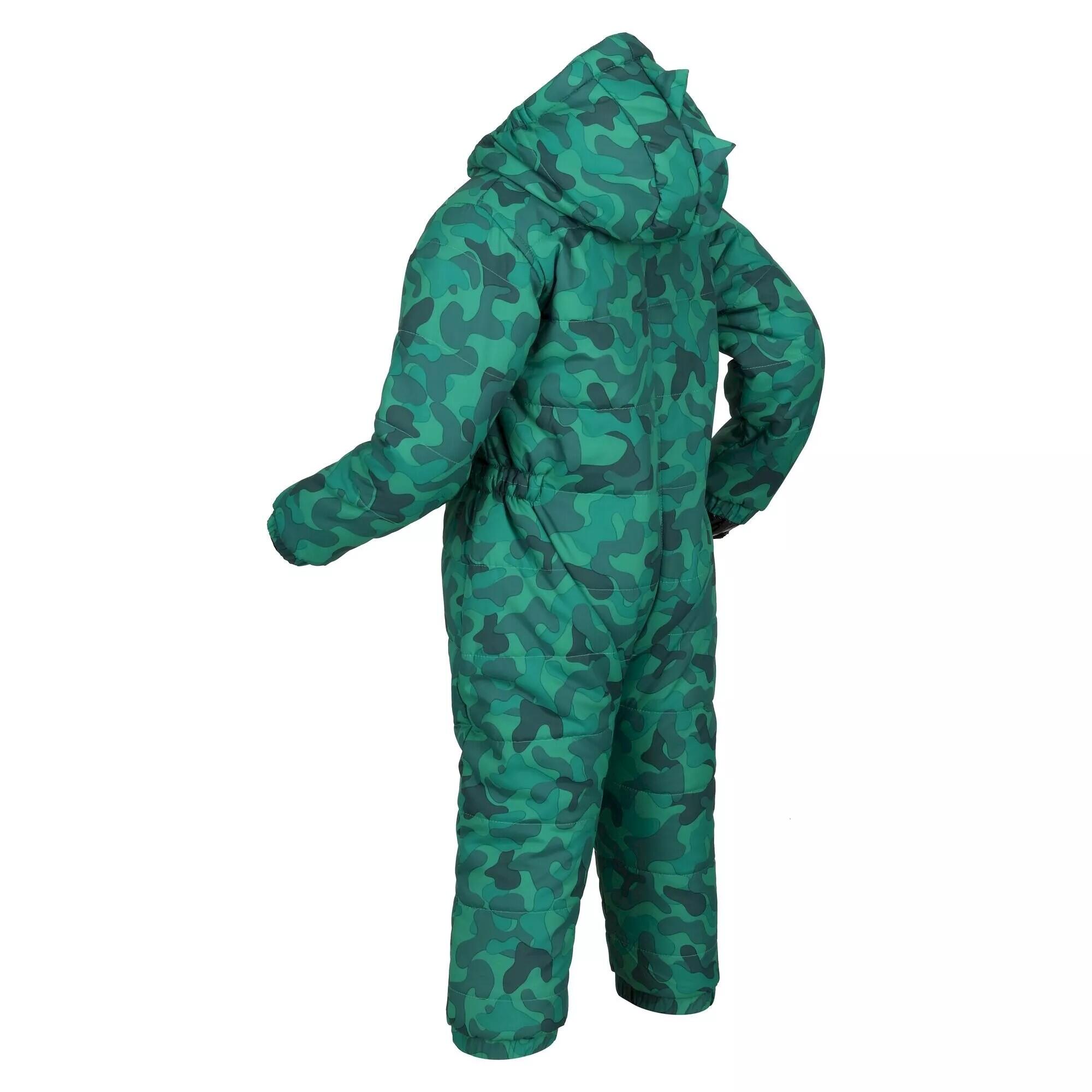 Childrens/Kids Penrose Camo Puddle Suit (Jellybean Green) 4/5