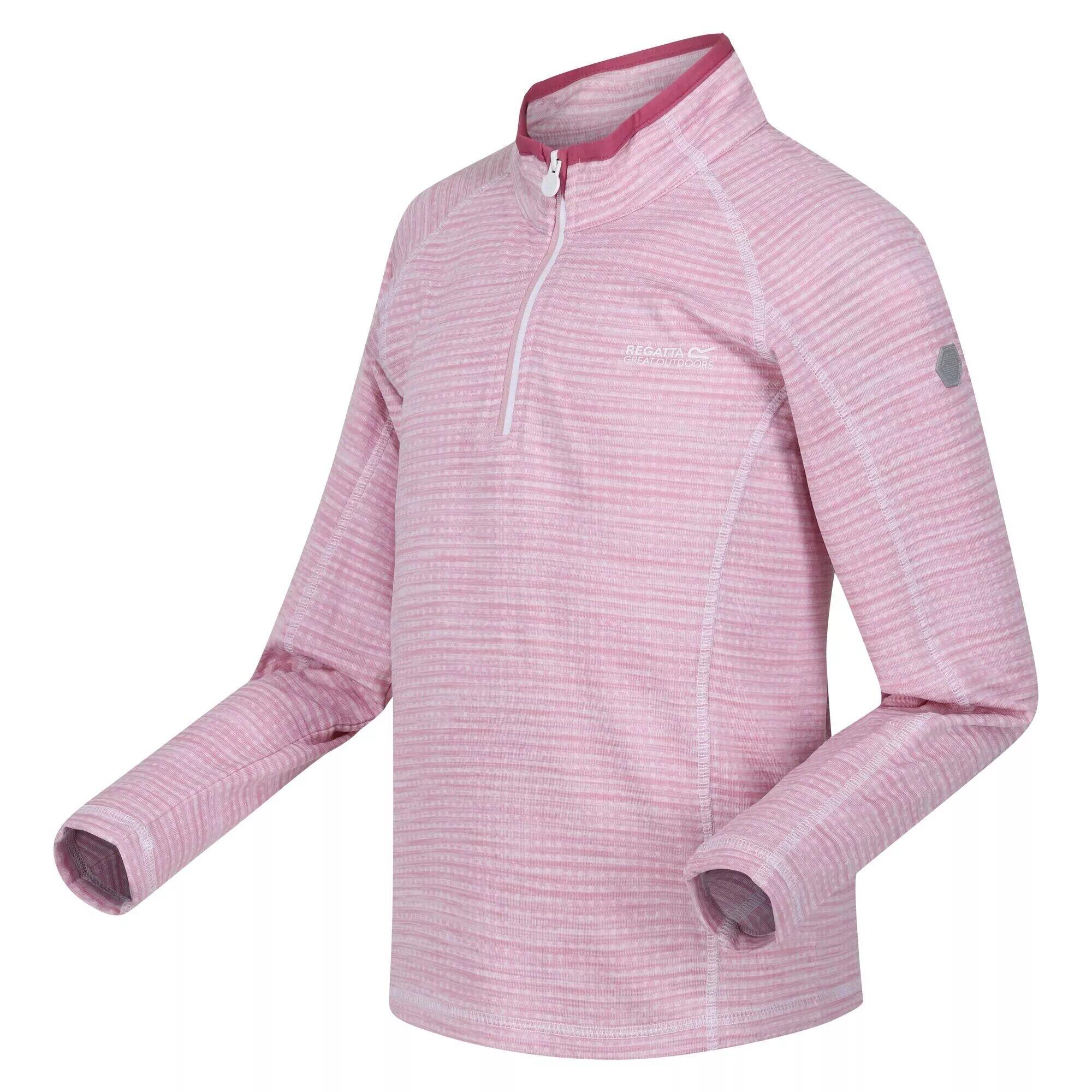 Childrens/Kids Berley Half Zip Long Sleeved Top (Fragrant Lilac) 3/4