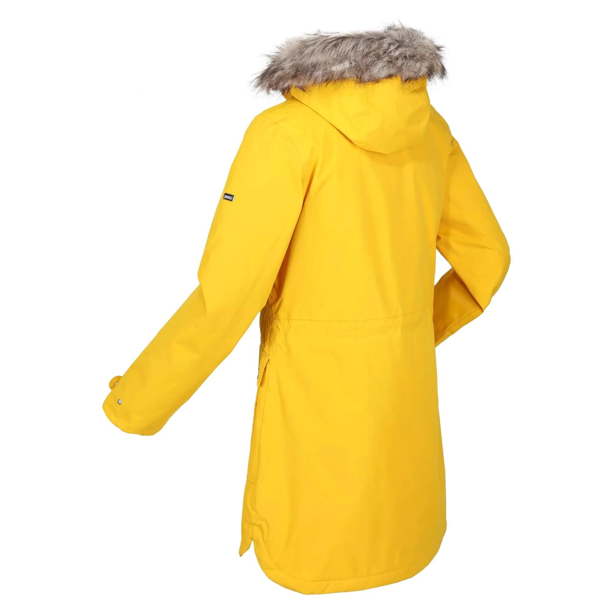 Womens/Ladies Sabinka Faux Fur Trim Parka (Sunset) 4/5