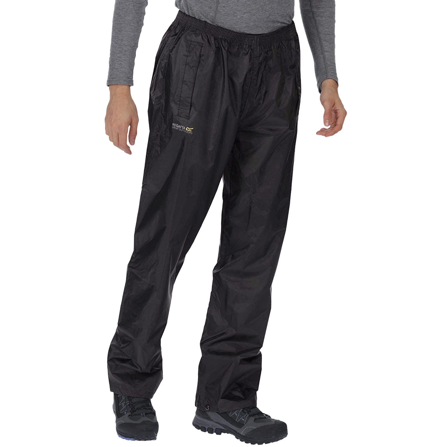 Men's waterproof overtrousers (Black)