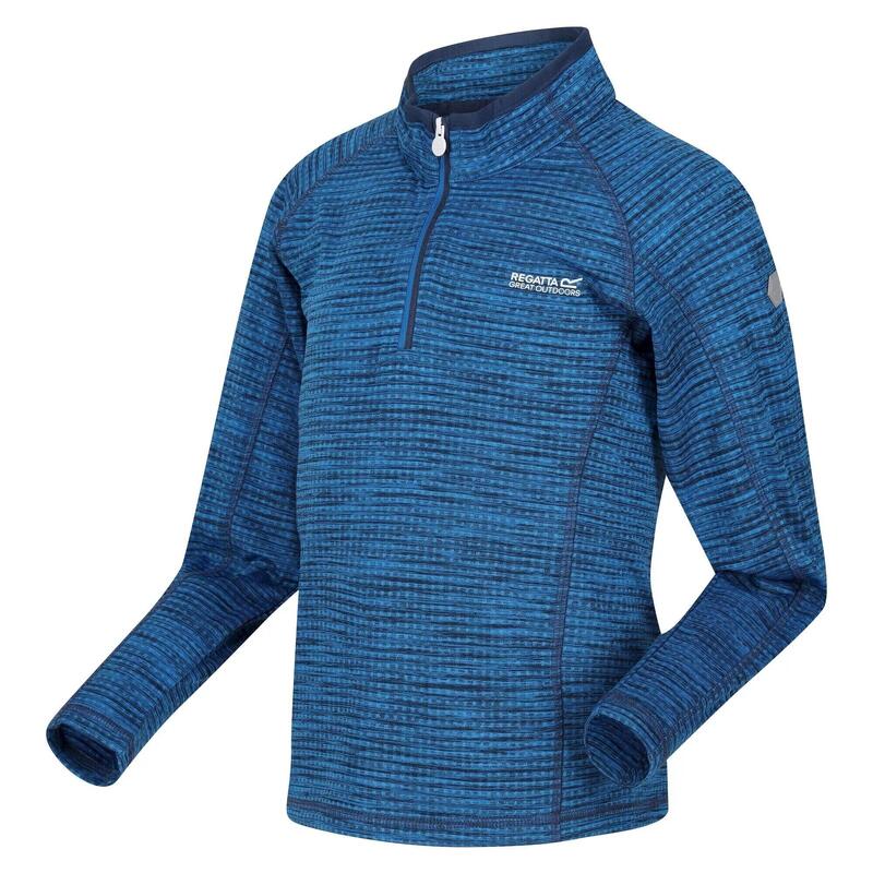 Kinderen/Kinderen Berley Half Zip Top met lange mouwen (Luchtduiker Blauw)