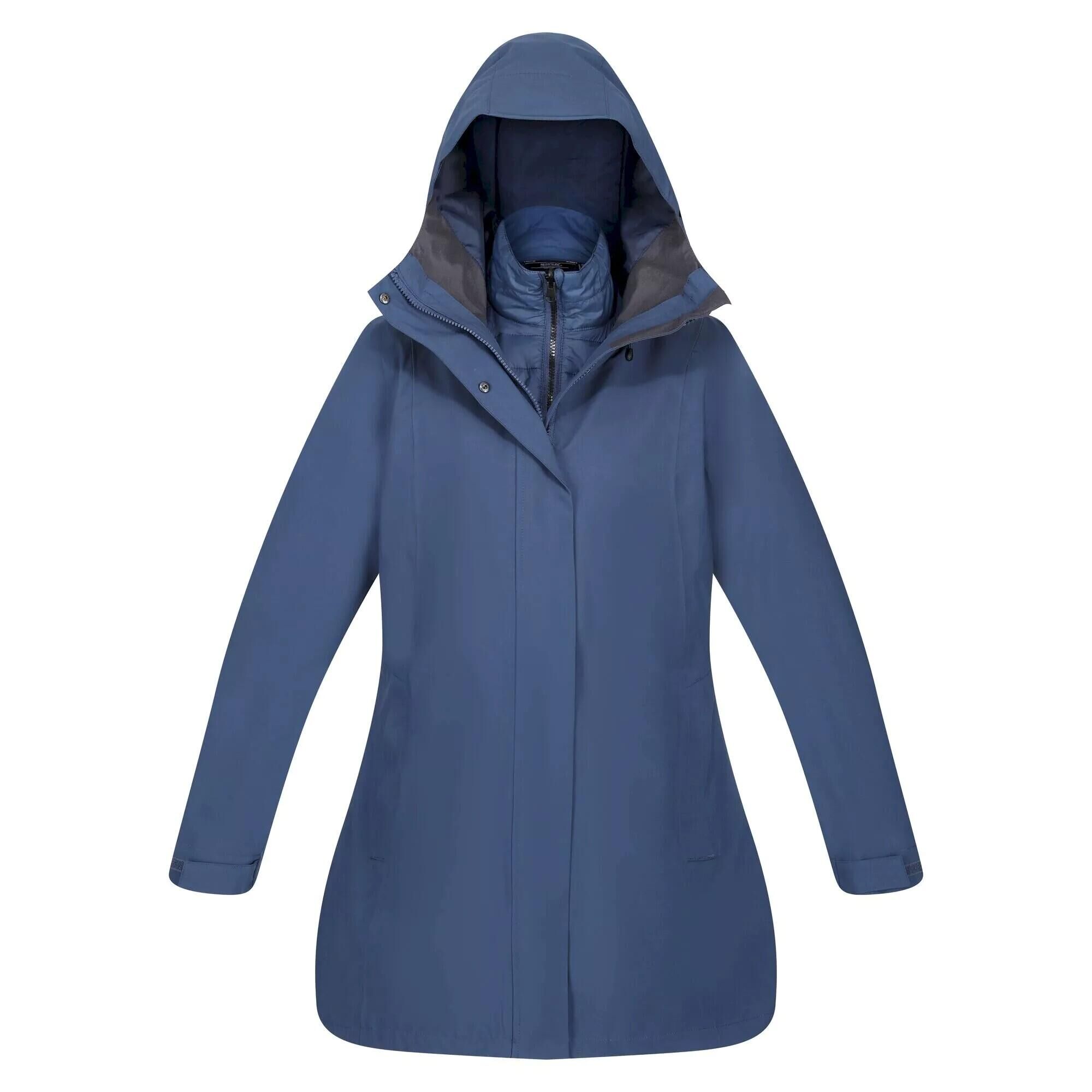 REGATTA Womens/Ladies Denbury III 2 In 1 Waterproof Jacket (Dark Denim)