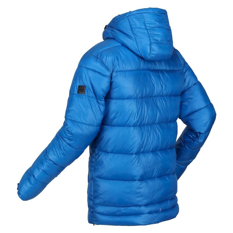Heren Toploft II gewatteerde jas met capuchon (Skydiver Blauw)