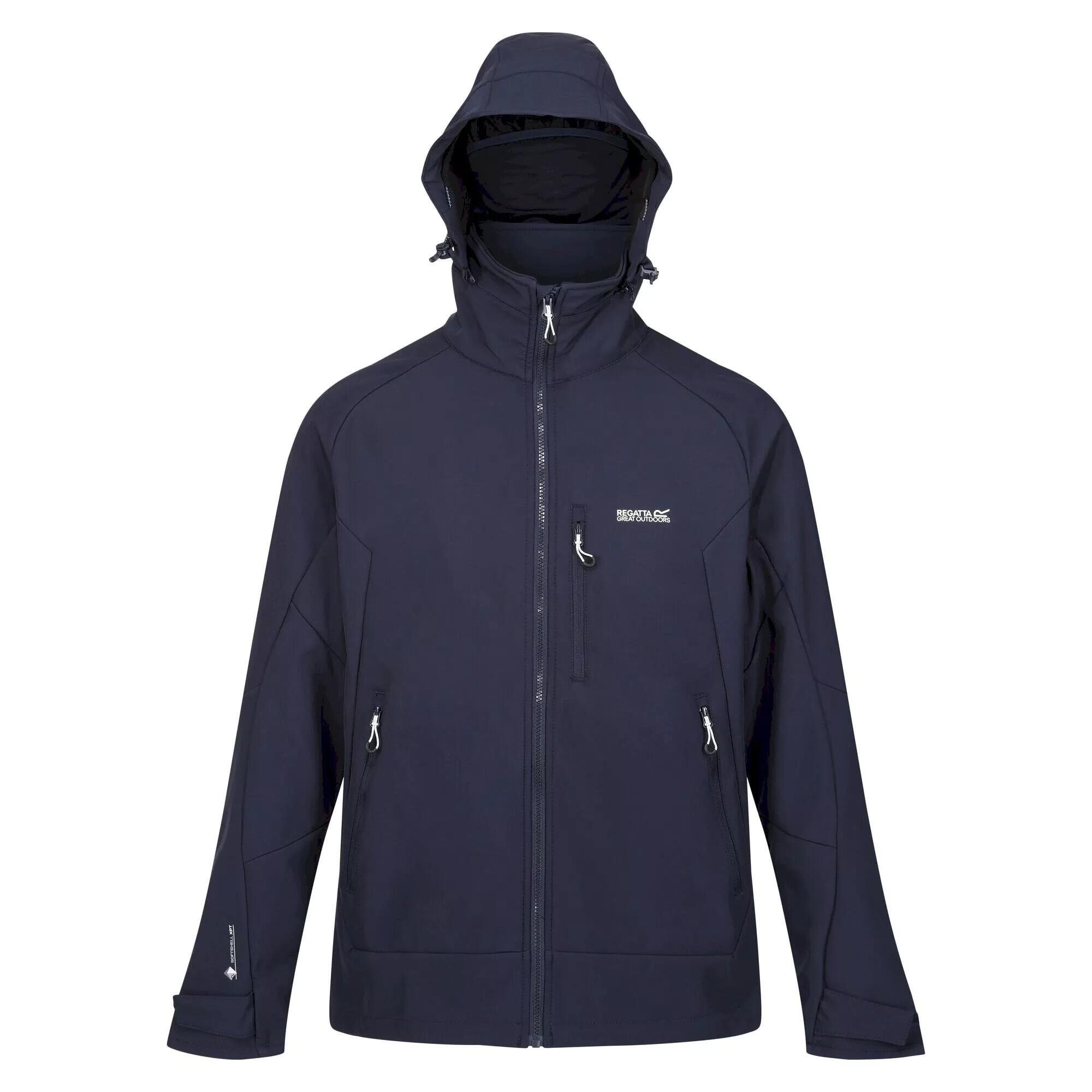 Mens Hewitts VII Soft Shell Jacket (Navy) 1/5