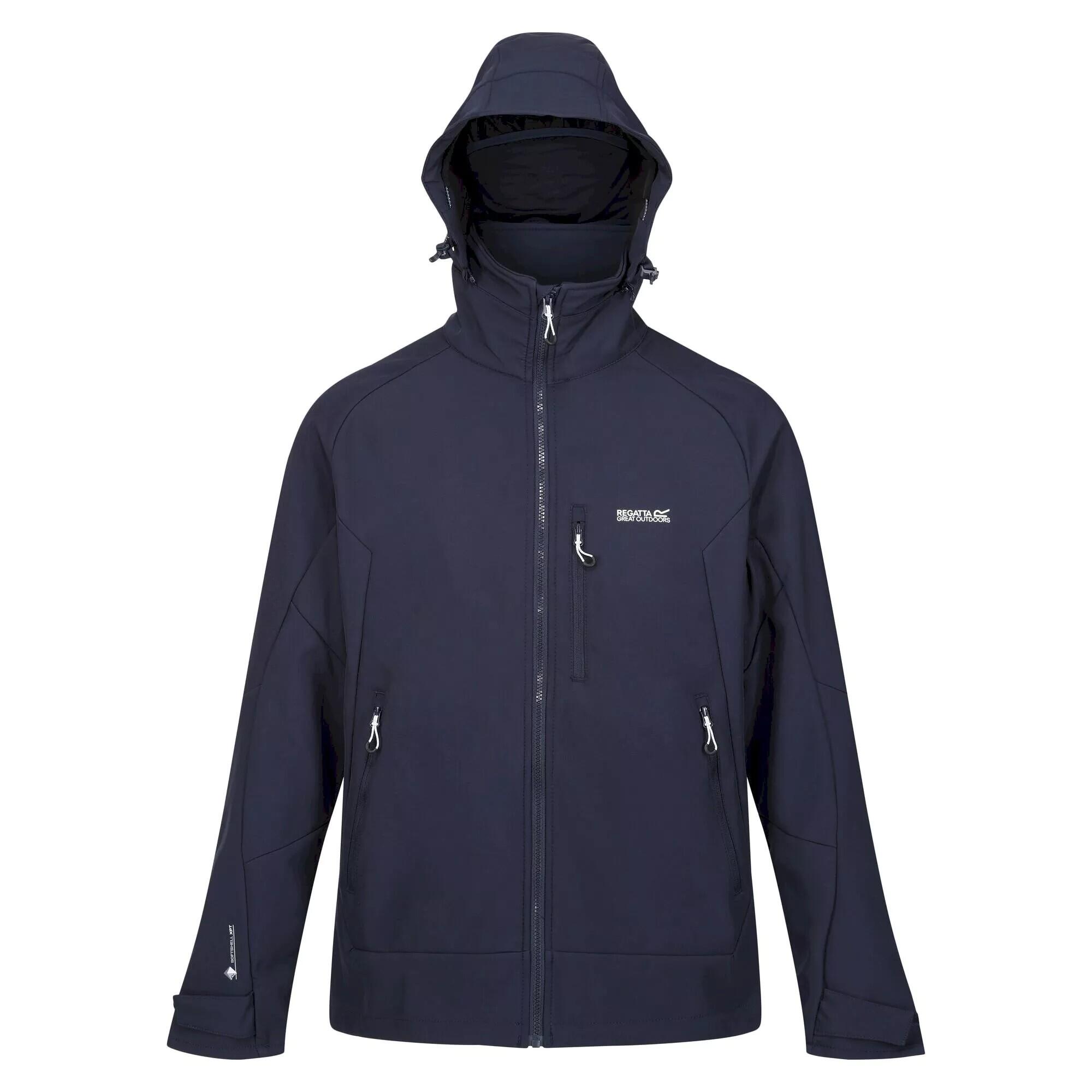 REGATTA Mens Hewitts VII Soft Shell Jacket (Navy)