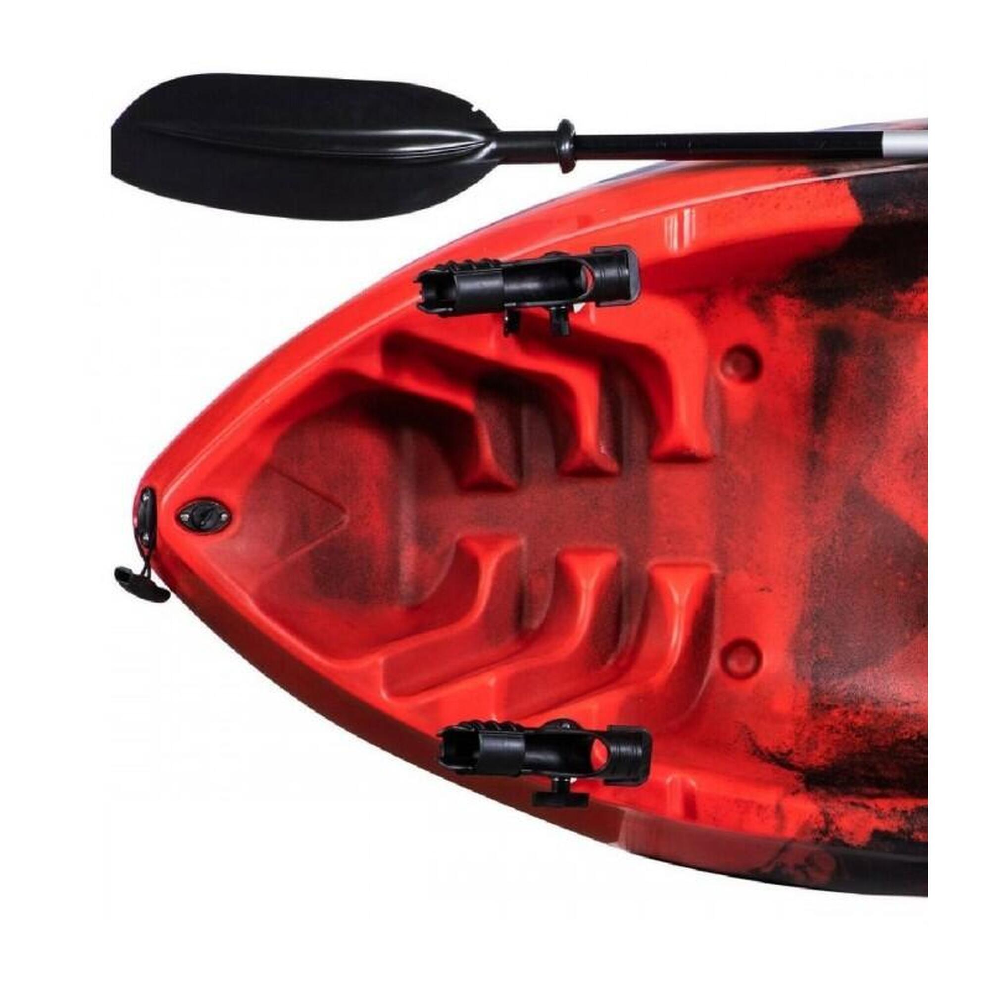 Caiaque de pesca em pântanos Ripper - Vermelho 200x88cm 4/4