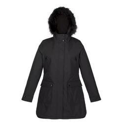 Parka Motif/style Bord Duveteux SABINKA Femme (Noir)