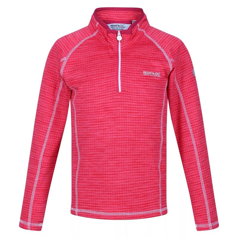 Kinderen/Kinderen Berley Half Zip Top met lange mouwen (Roze drankje)