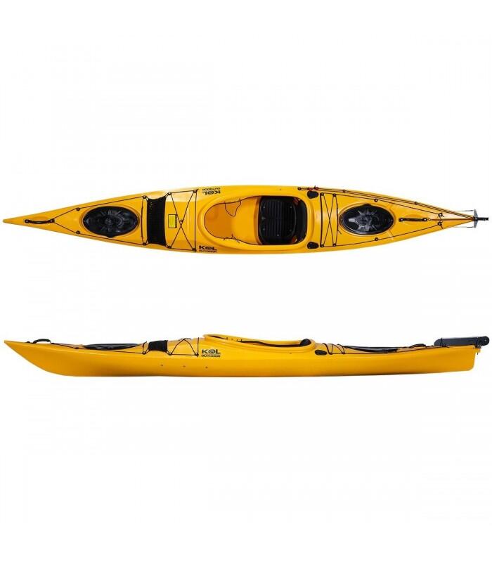 Kayak de mar y travesías Wind 420 - Amarillo Mango - 420 x 64 cm 2/3